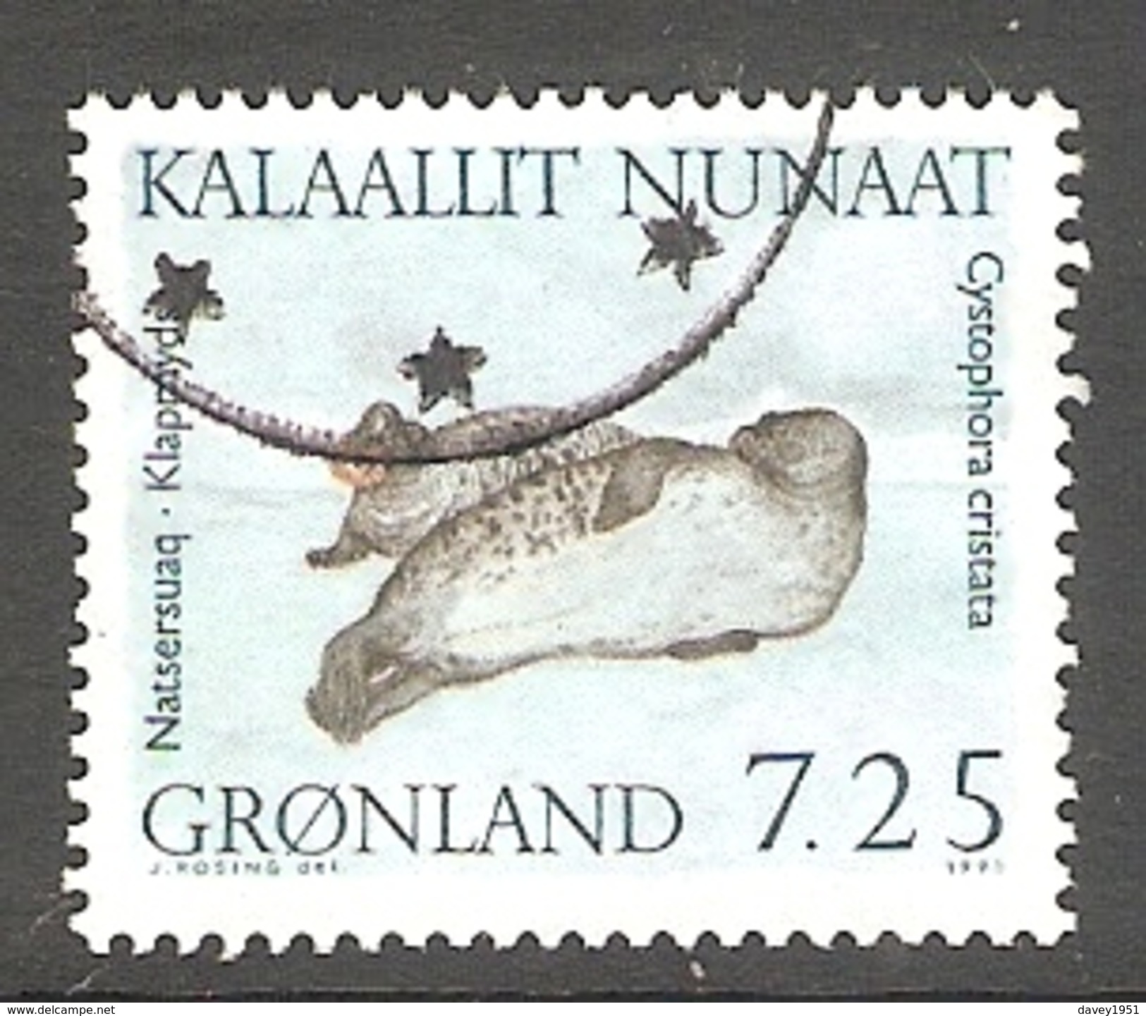 003995 Greenland 1991 Marine Mammals 7.25K FU - Usados