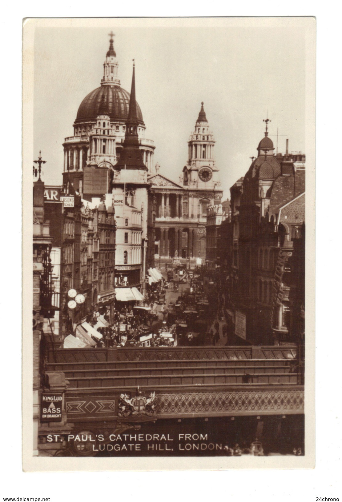 Royaume Uni: London, St. Paul's Cathedral From Ludgate Hill (17-755) - St. Paul's Cathedral