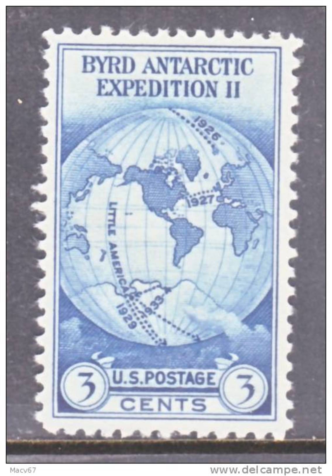 U.S. 753   **  ADM. BYRDS ANTARCTIC EXPEDITION - Unused Stamps