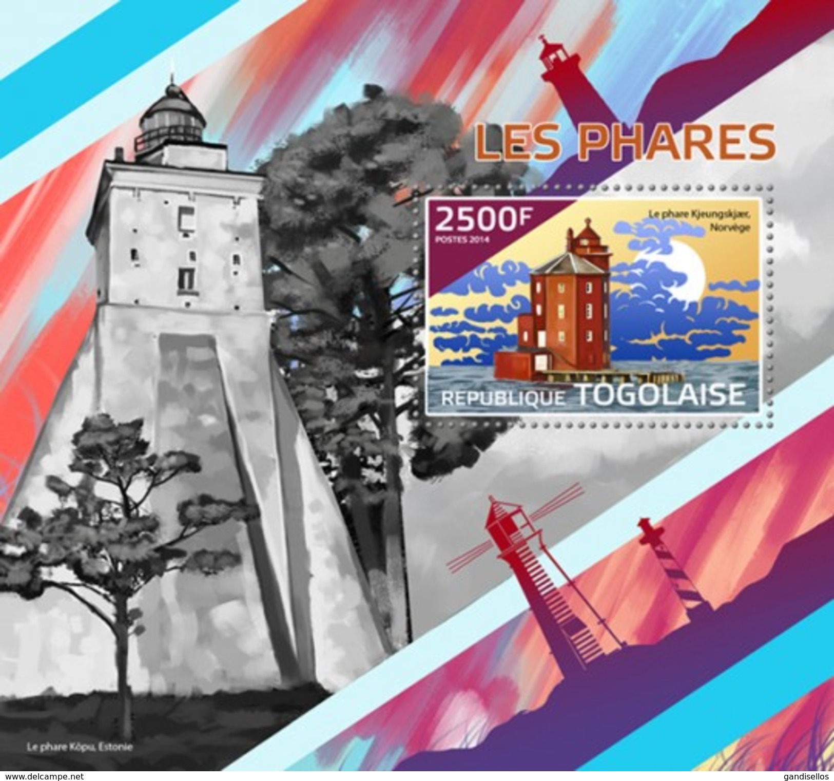 TOGO 2014 SHEET LIGHTHOUSES PHARES FAROS FARI FAROIS Tg14421b - Togo (1960-...)