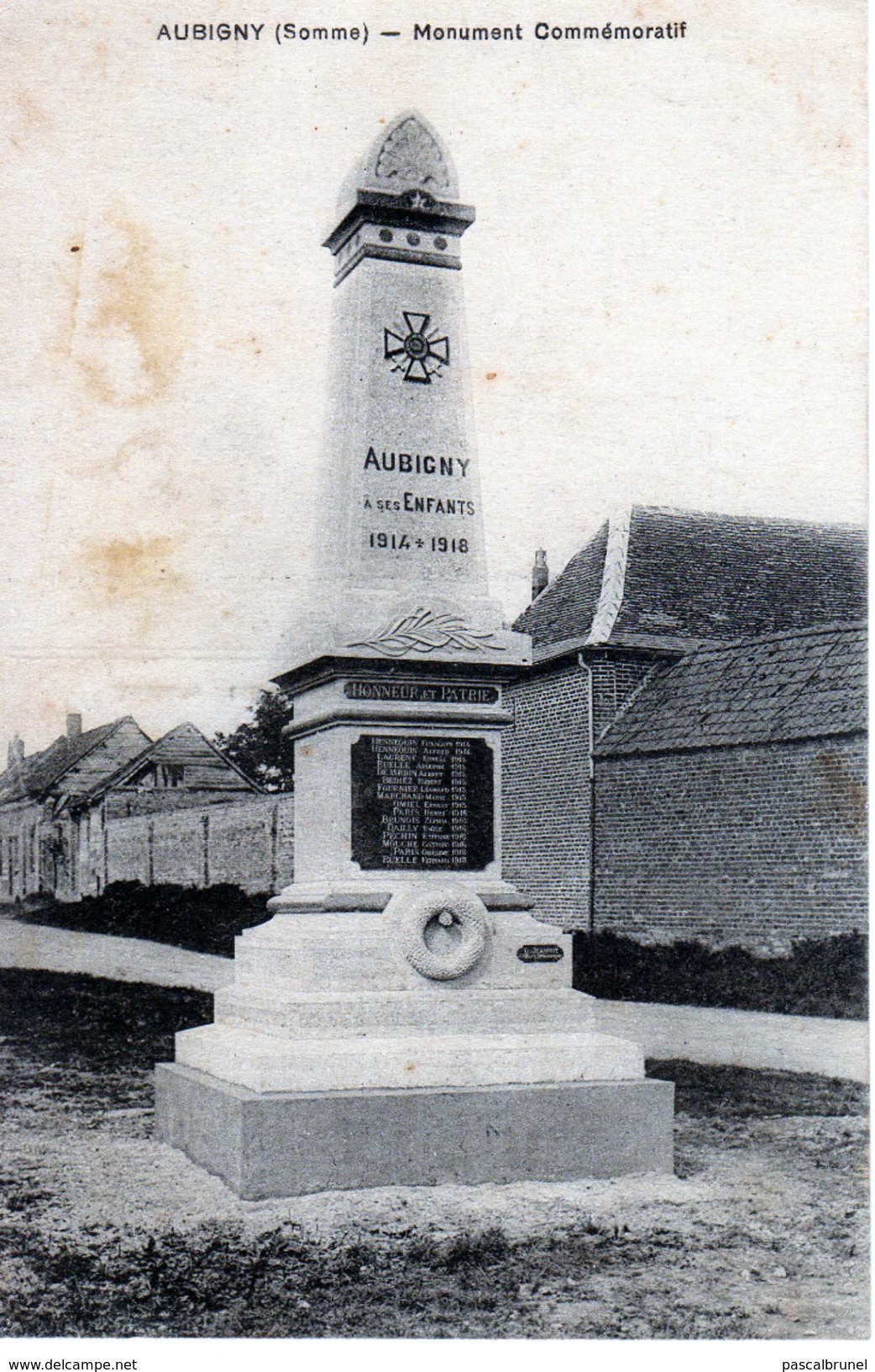 AUBIGNY -  MONUMENT COMMEMORATIF - Other & Unclassified