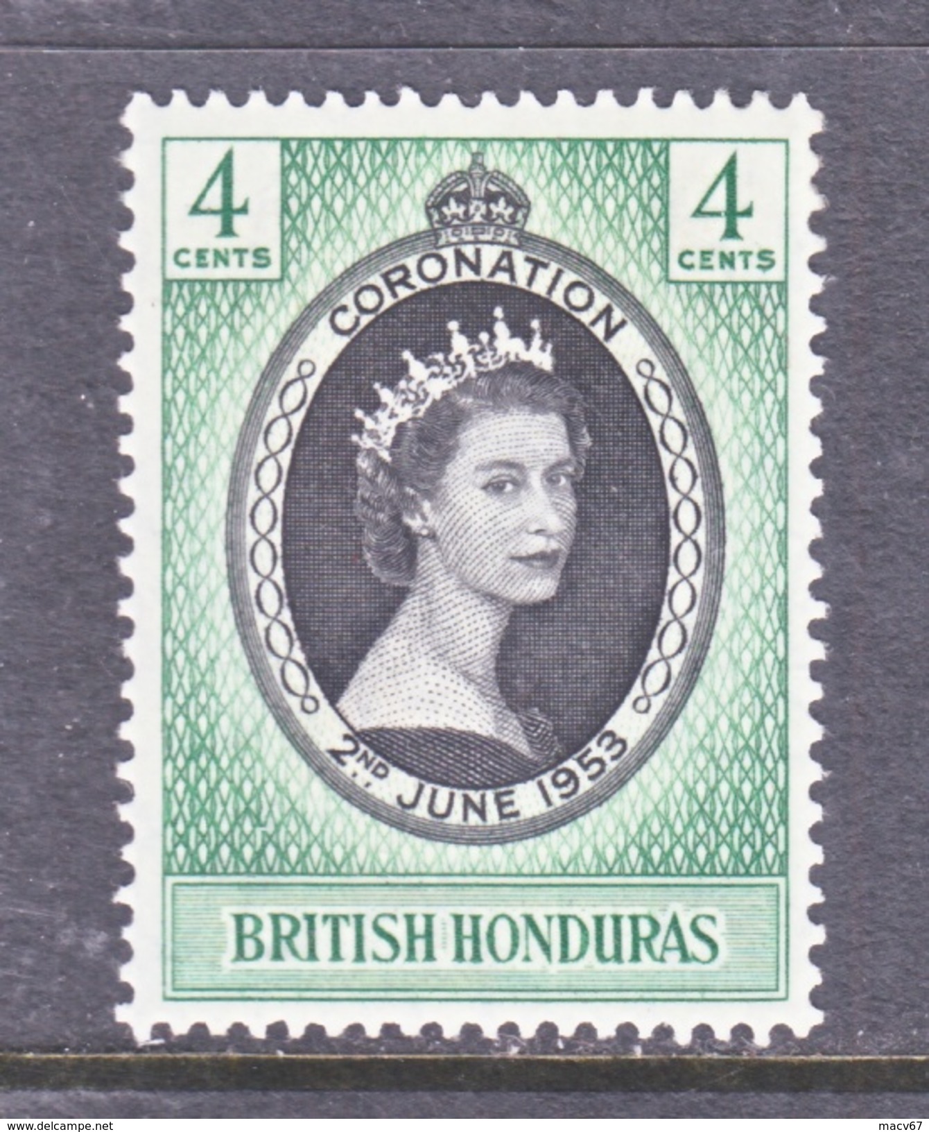 BRITISH  HONDURAS  143  *   QE II  CORONATION  1953 - British Honduras (...-1970)