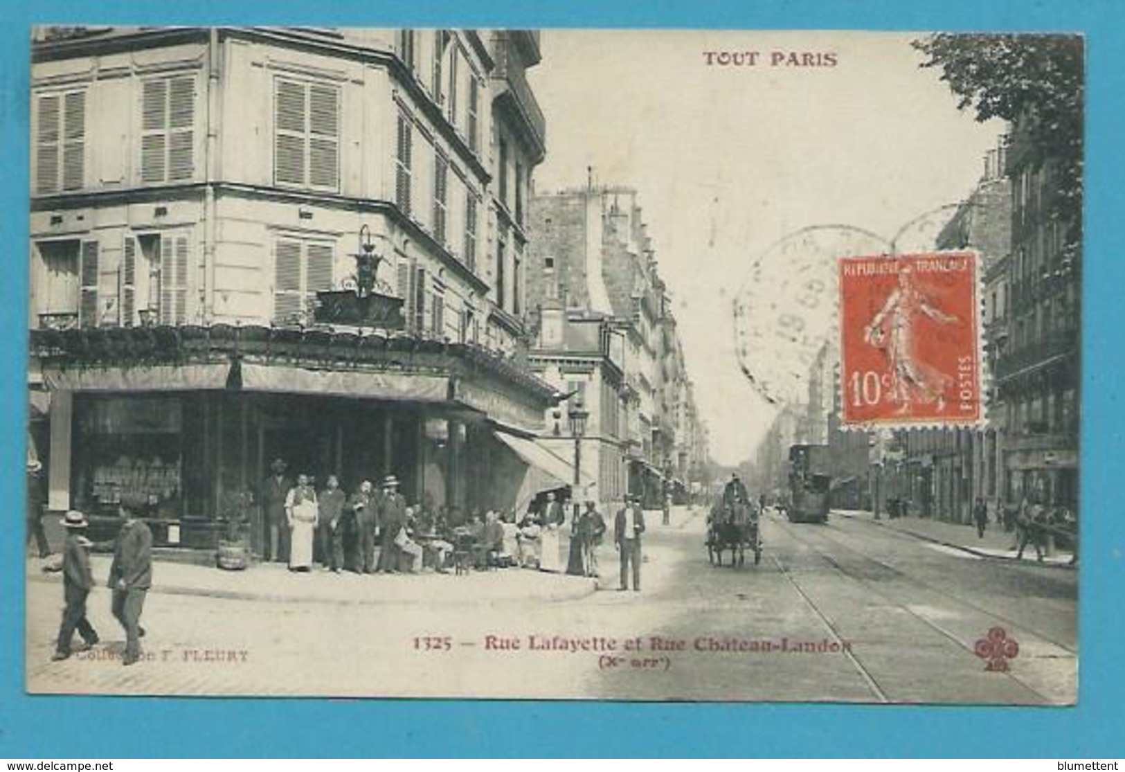 CPA 1325 TOUT PARIS - Rue Lafayette Et Rue Château-Landon (Xème Arrt.) Coll. FLEURY - Distretto: 10