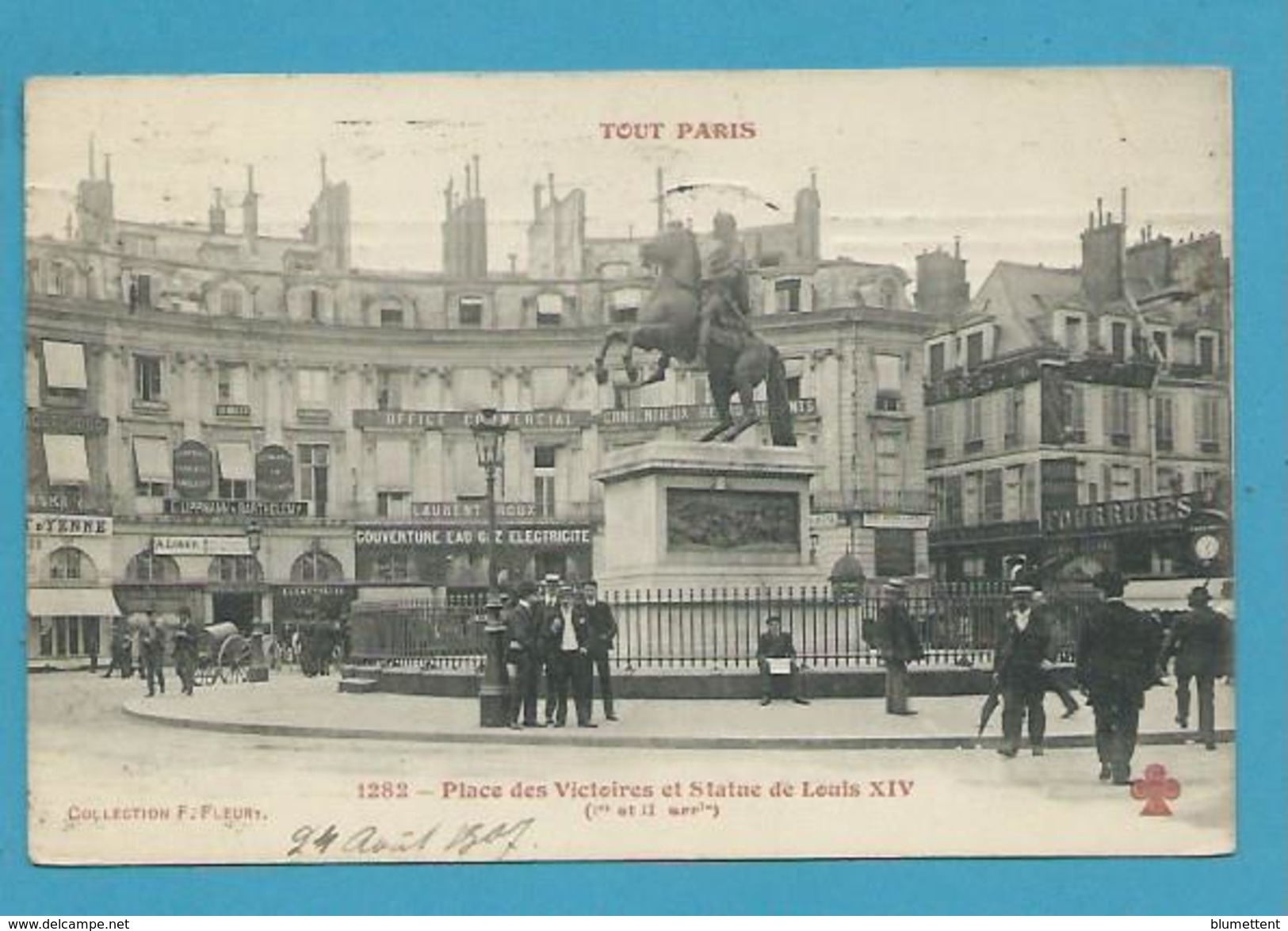 CPA 1282 TOUT PARIS - Place Des Victoires Et Statue De Louis XIV (1er Arrt.) Coll. FLEURY - District 01