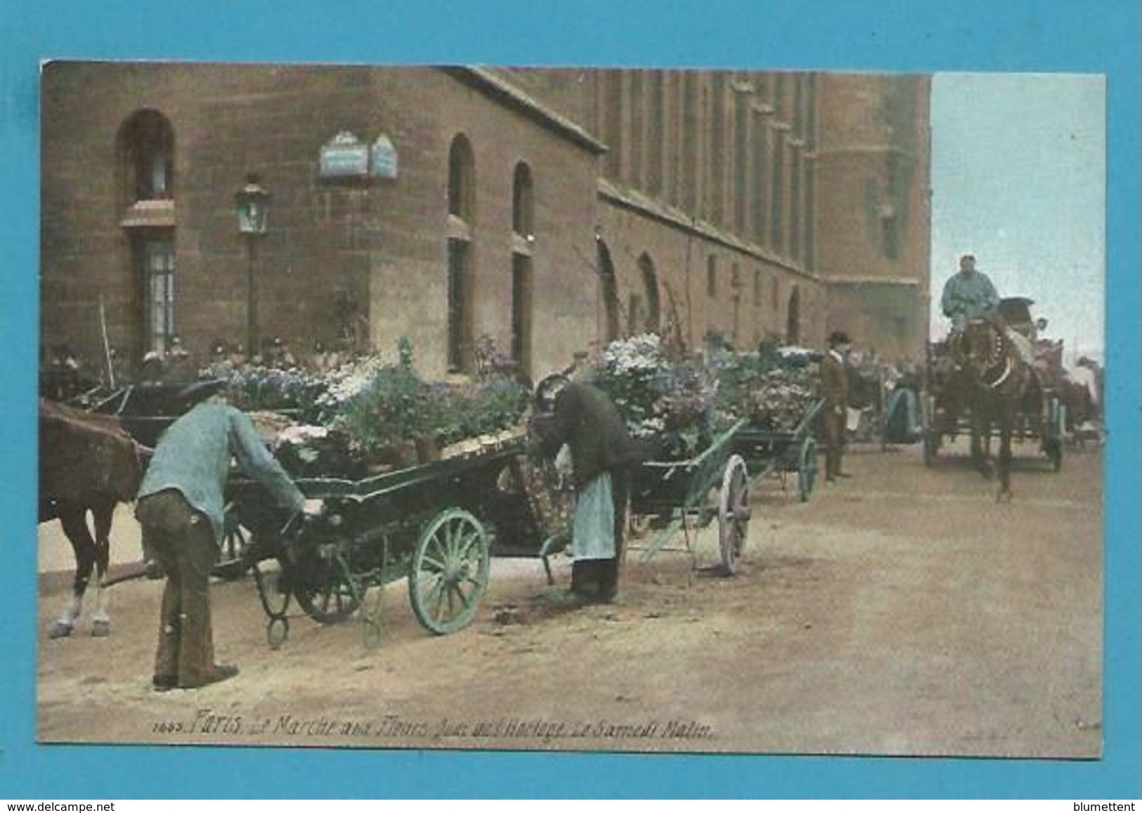 CPA 1655 - Le Marché Aux Fleurs Quai De L'Horloge Le Samedi PARIS - Petits Métiers à Paris