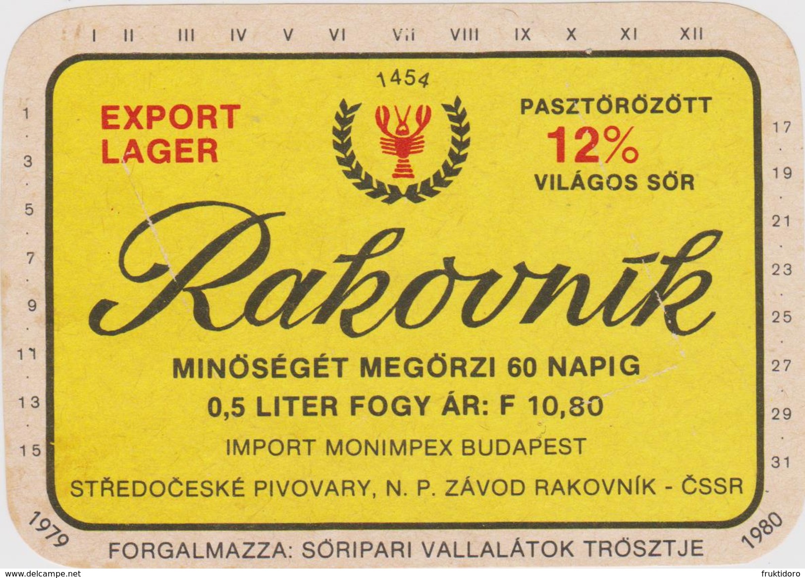 Beer Label Rakovník - Radhost - Goldener Fasan - Zamecké - Plzensky Prazdroj From Czech Republic - Bier