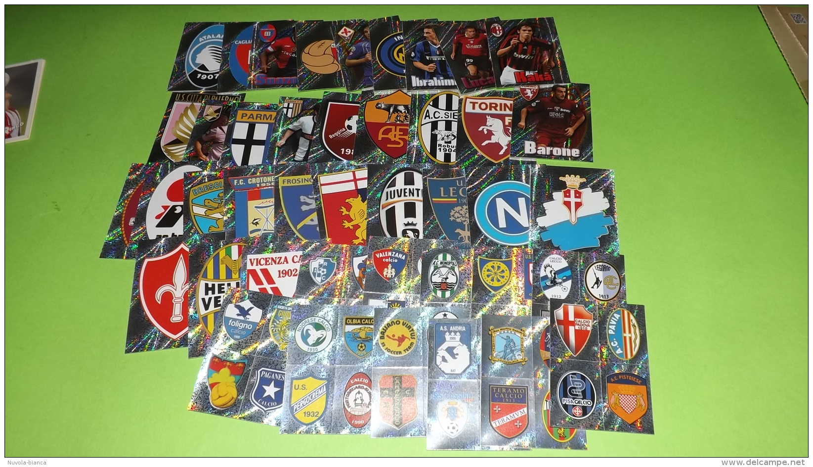 Calciatori 2006-07  42 Figurine Diverse Argentate-,-panini Entra X Numeri - Edizione Italiana