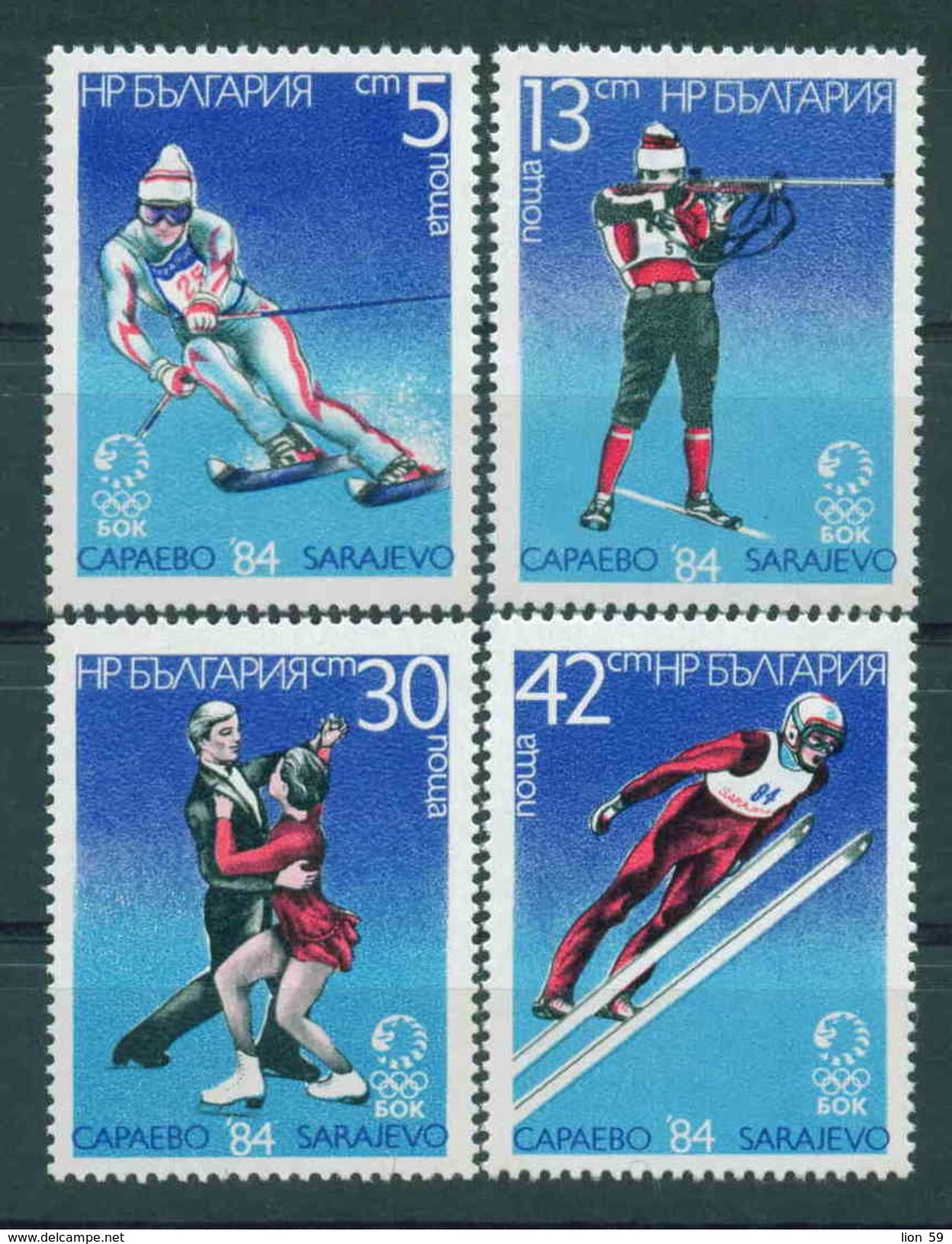 3290 Bulgaria 1984 Winter Olympic Games 84  ** MNH/ Olympische Winterspiele, Sarajevo Bulgarie Bulgarien Bulgarije - Nuovi