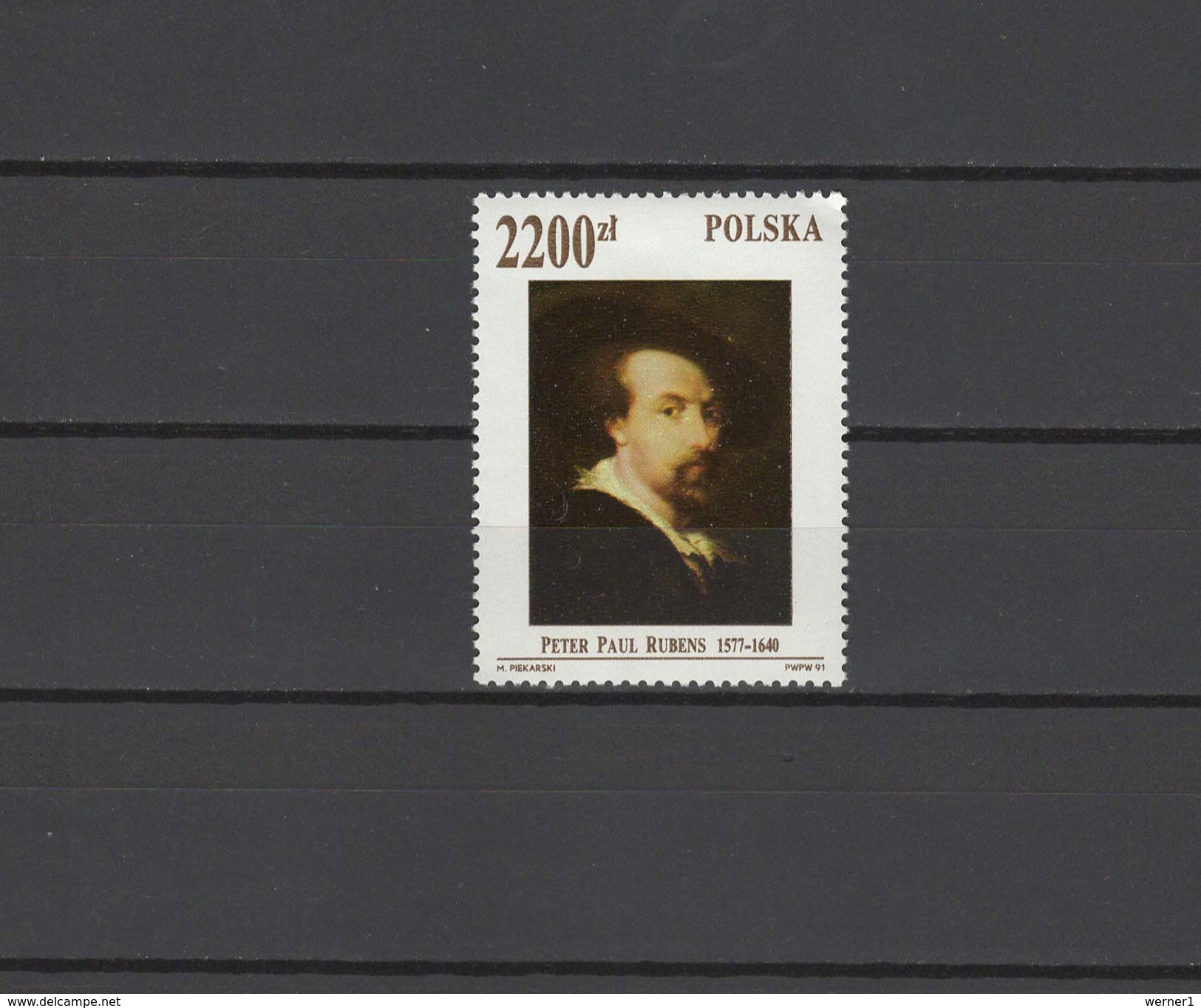 Poland 1992 Paintings Rubens Stamp MNH - Rubens