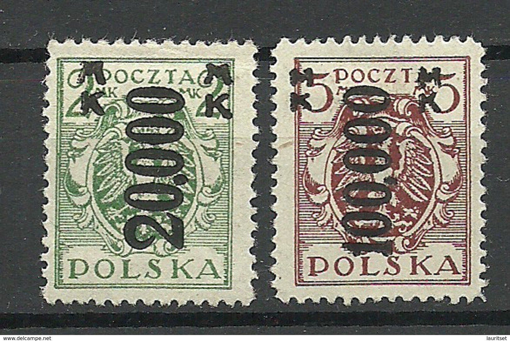 POLEN Poland 1923 Michel 189 - 190 * - Unused Stamps