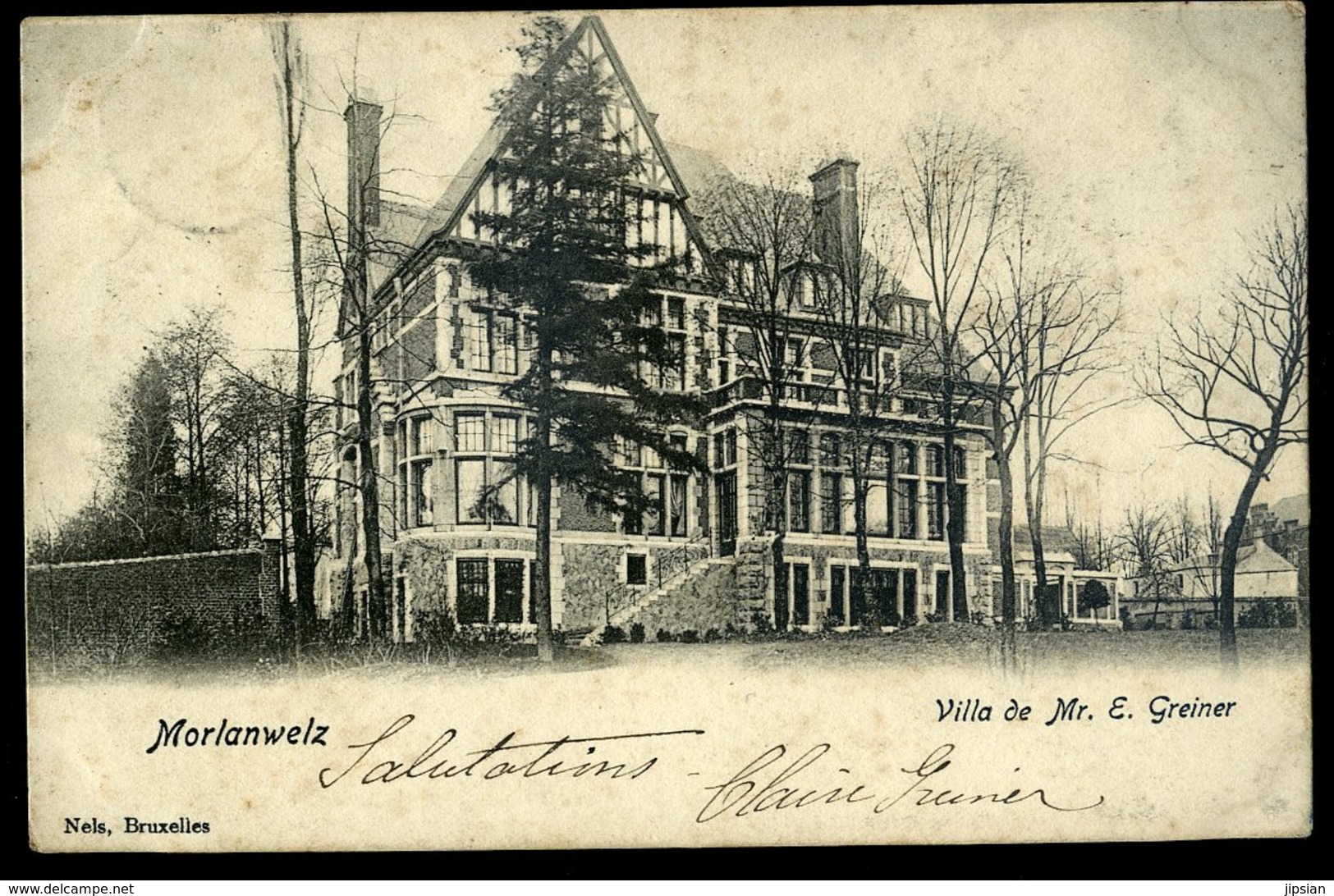 Cpa De Belgique Morlanwelz Villa De Mr. E. Greiger    NCL90 - Morlanwelz