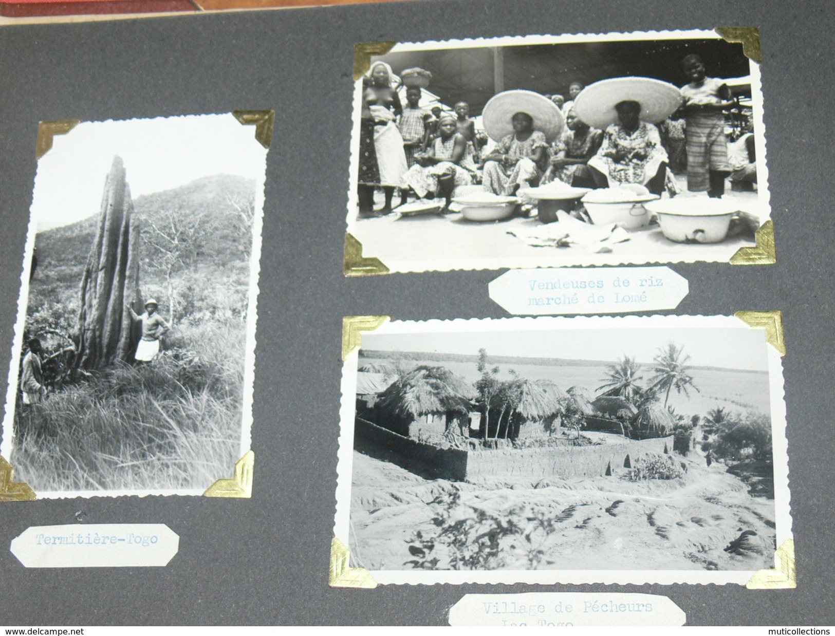 MAGNIFIQUE ALBUM 1948 A 1951 / AOF / TOGO / LOME / CONAKRY / ANEHO /  200 PHOTOS  ETHNIQUE / ADMINISTATION / EVENEMENT