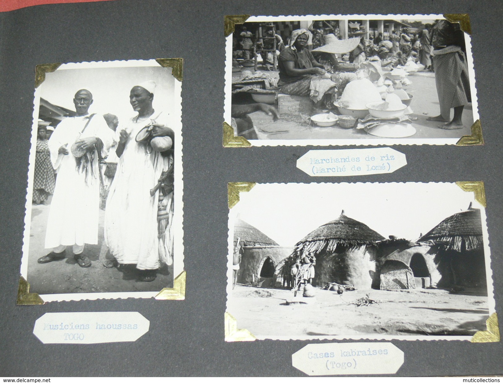 MAGNIFIQUE ALBUM 1948 A 1951 / AOF / TOGO / LOME / CONAKRY / ANEHO /  200 PHOTOS  ETHNIQUE / ADMINISTATION / EVENEMENT