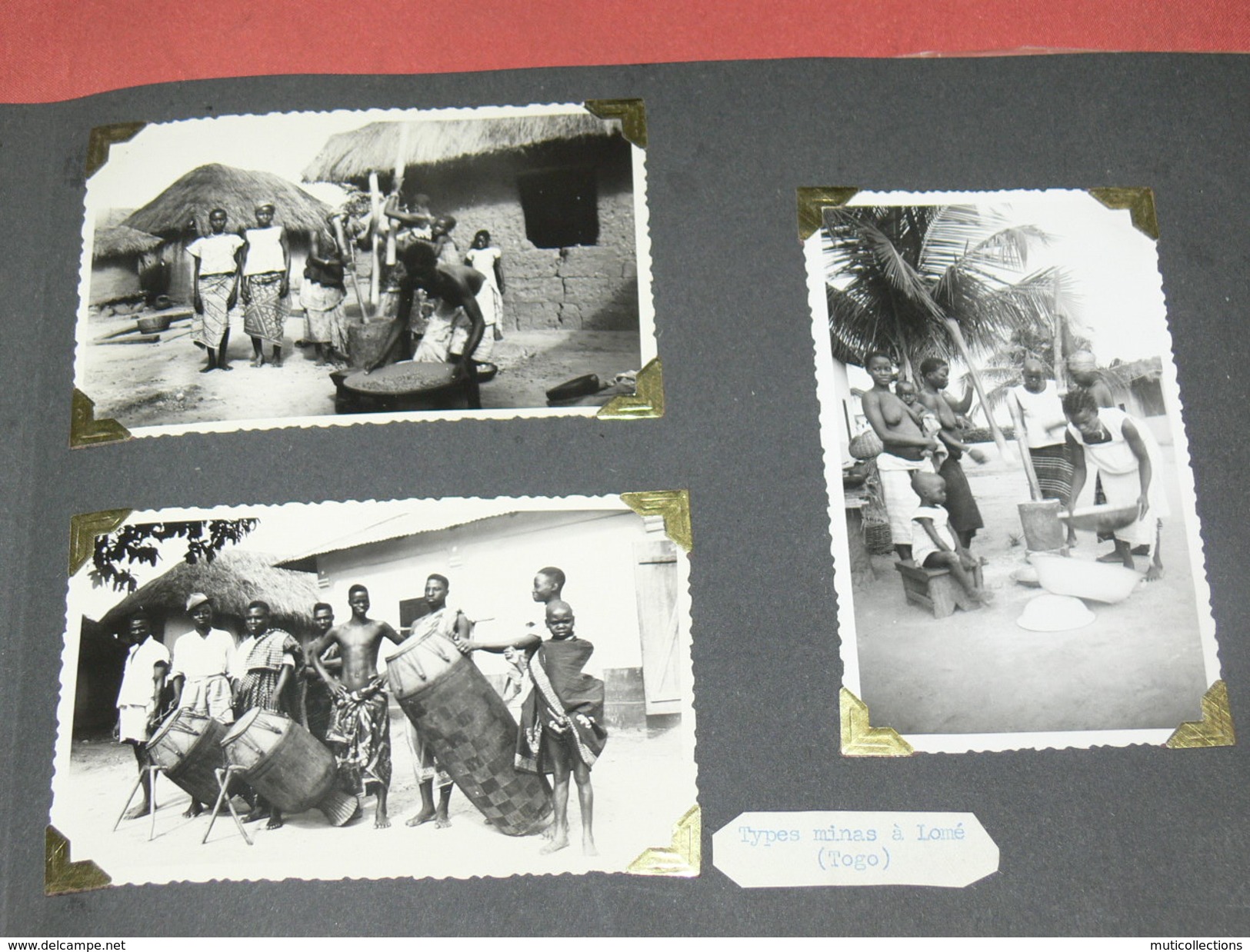 MAGNIFIQUE ALBUM 1948 A 1951 / AOF / TOGO / LOME / CONAKRY / ANEHO /  200 PHOTOS  ETHNIQUE / ADMINISTATION / EVENEMENT