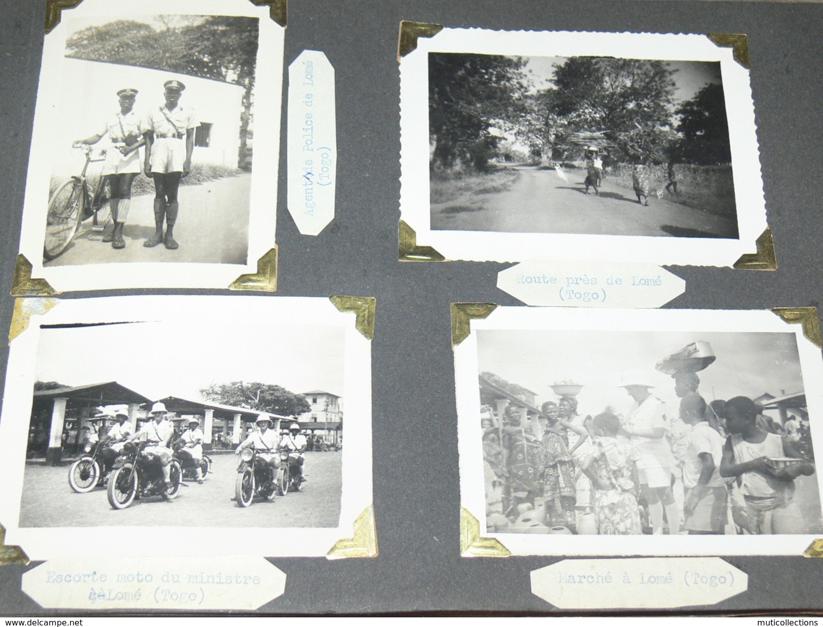 MAGNIFIQUE ALBUM 1948 A 1951 / AOF / TOGO / LOME / CONAKRY / ANEHO /  200 PHOTOS  ETHNIQUE / ADMINISTATION / EVENEMENT