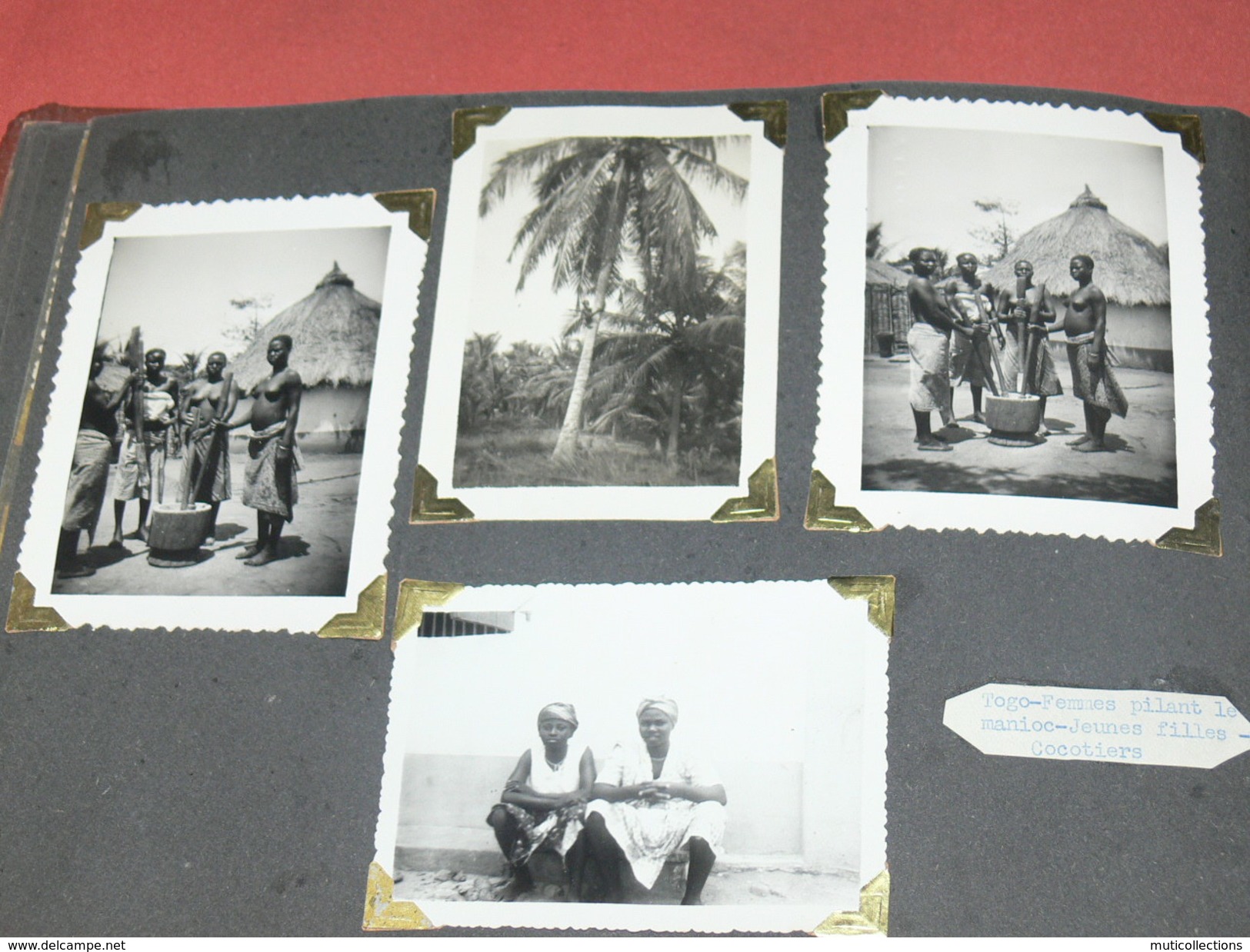 MAGNIFIQUE ALBUM 1948 A 1951 / AOF / TOGO / LOME / CONAKRY / ANEHO /  200 PHOTOS  ETHNIQUE / ADMINISTATION / EVENEMENT