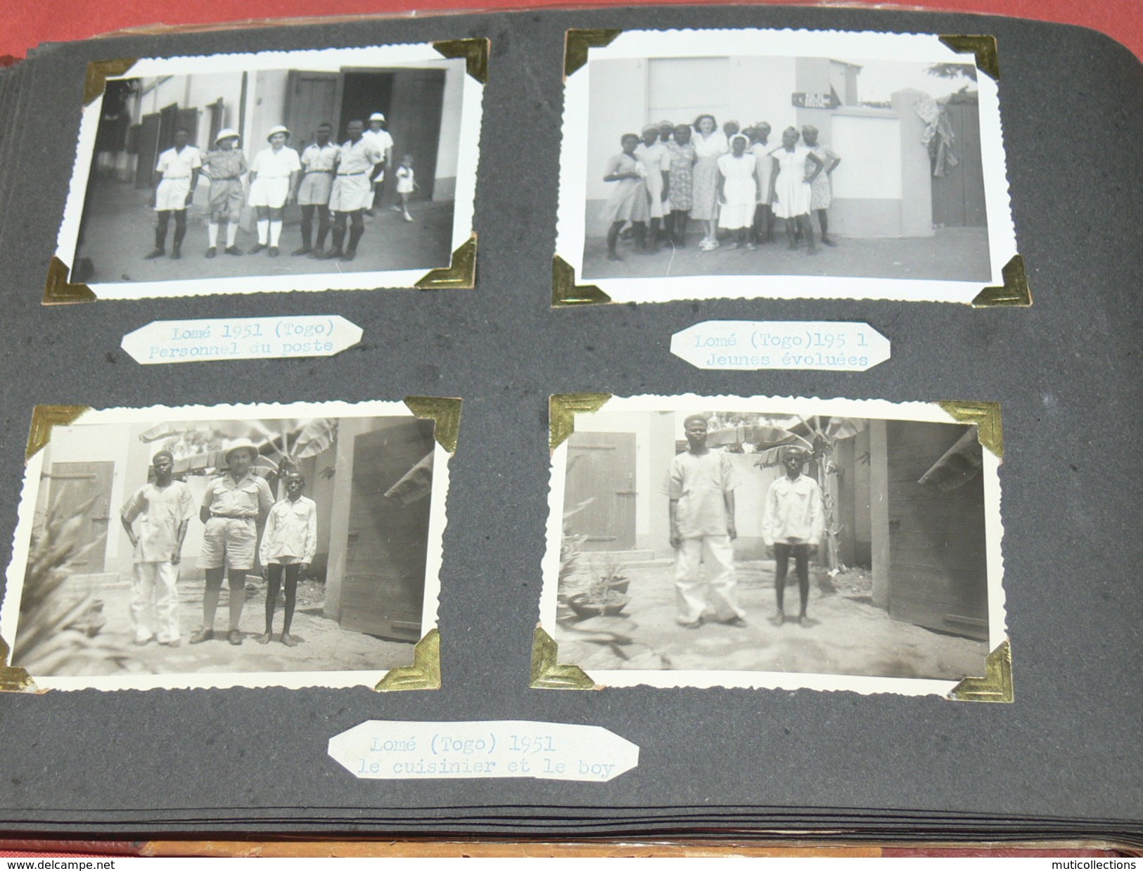 MAGNIFIQUE ALBUM 1948 A 1951 / AOF / TOGO / LOME / CONAKRY / ANEHO /  200 PHOTOS  ETHNIQUE / ADMINISTATION / EVENEMENT