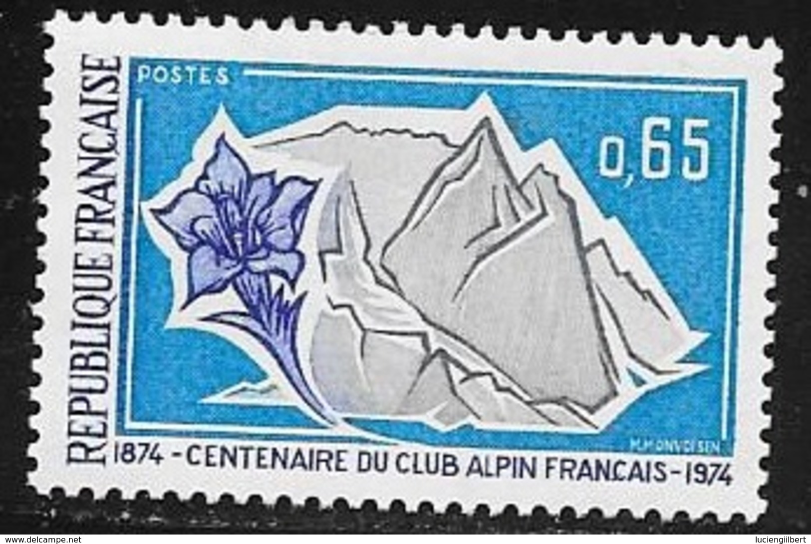 TIMBRE N° 1788  FRANCE  -  NEUF  -  CENTENAIRE CLUB ALPIN FRANCAIS  -  1974 - Nuevos