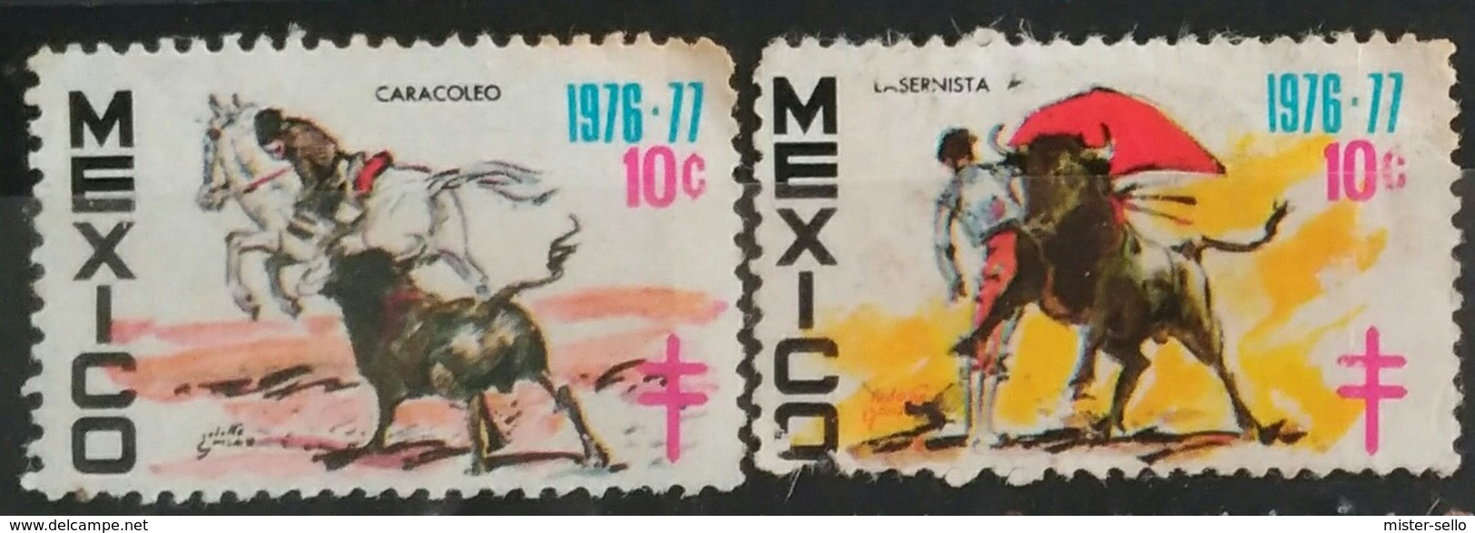 MÉXICO 1976-1977. Antituberculosis - Cruz De Lorena. USADO - USED - México