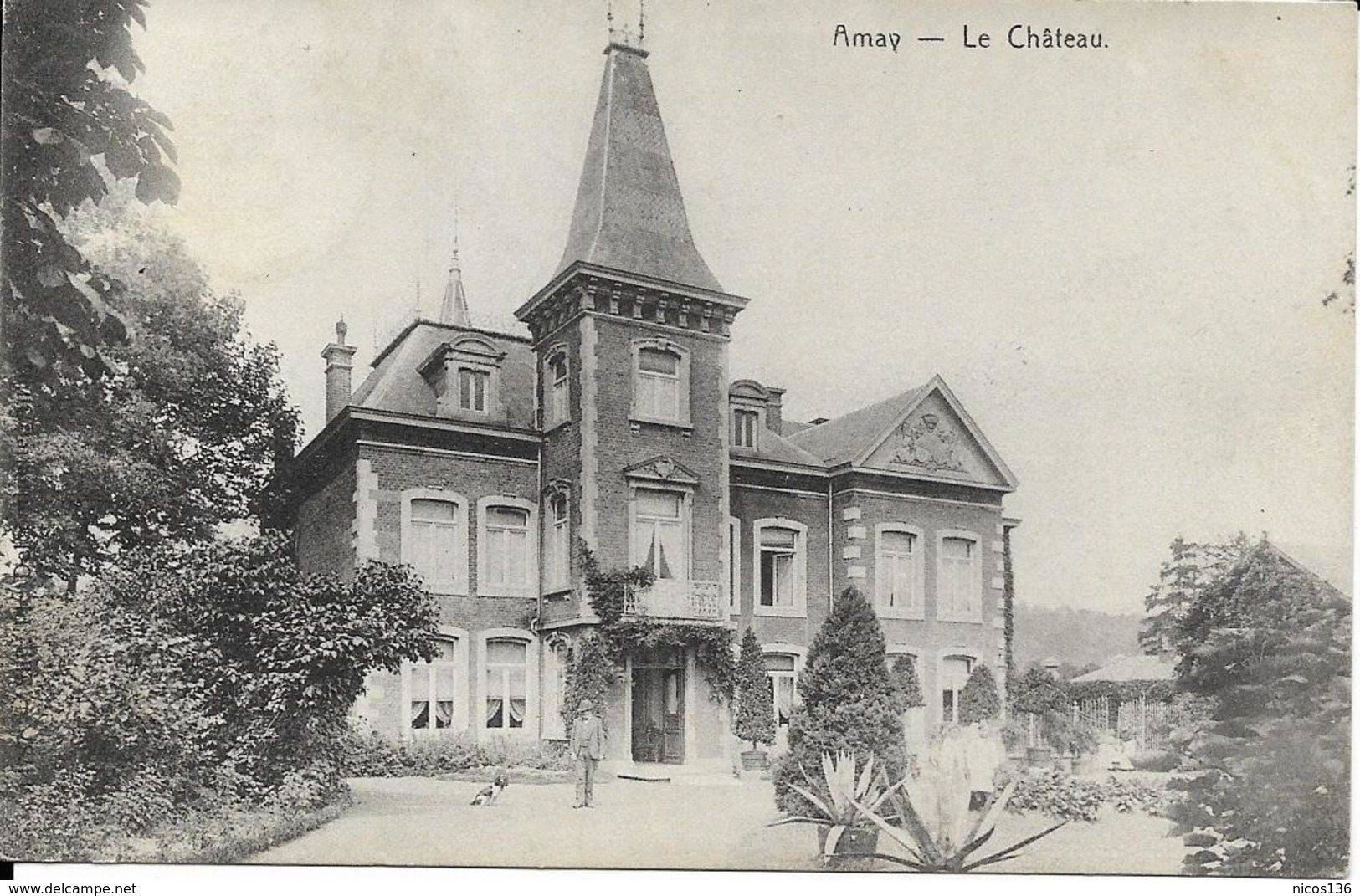 AMAY   LE CHATEAU  ( ECRITE  1908 ) - Amay