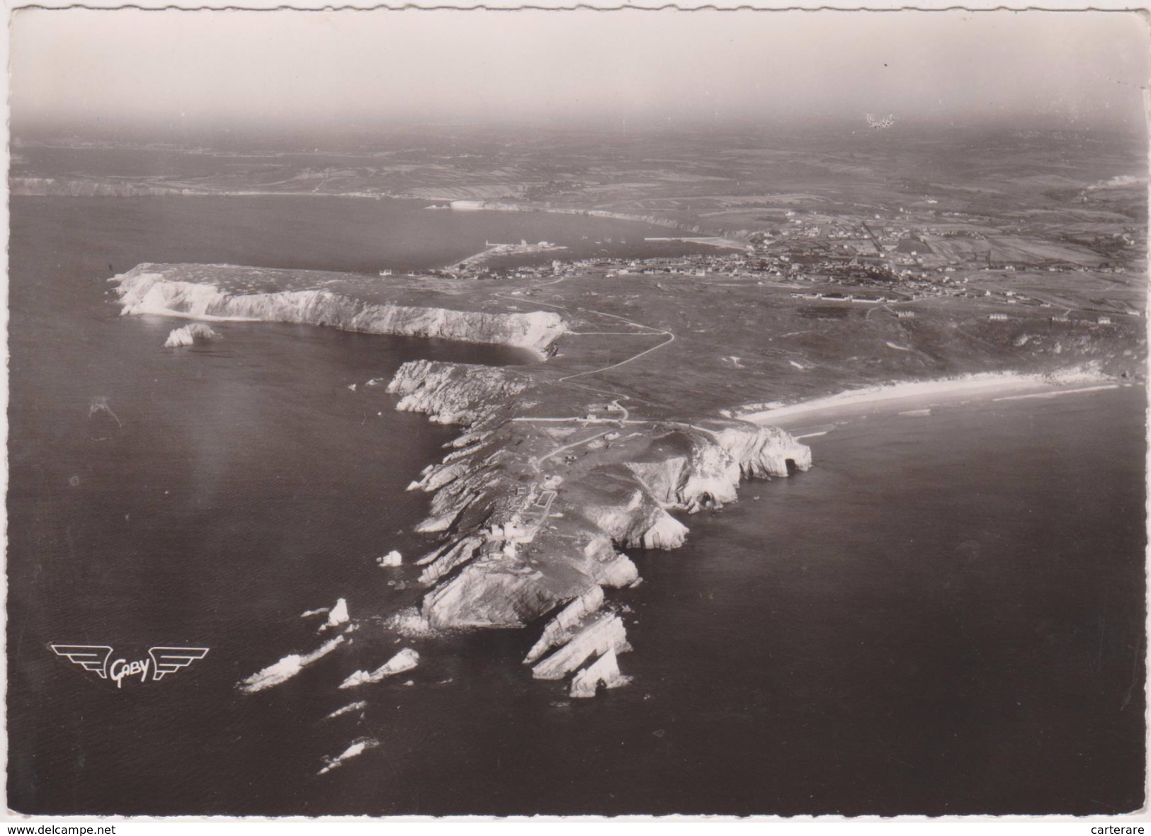 29,FINISTERE,CAMARET SUR MER,CARTE PHOTO AERIENNE ARTAUD ET RAY DELVERT,PILOTE ET PHOTOGRAPHE - Camaret-sur-Mer