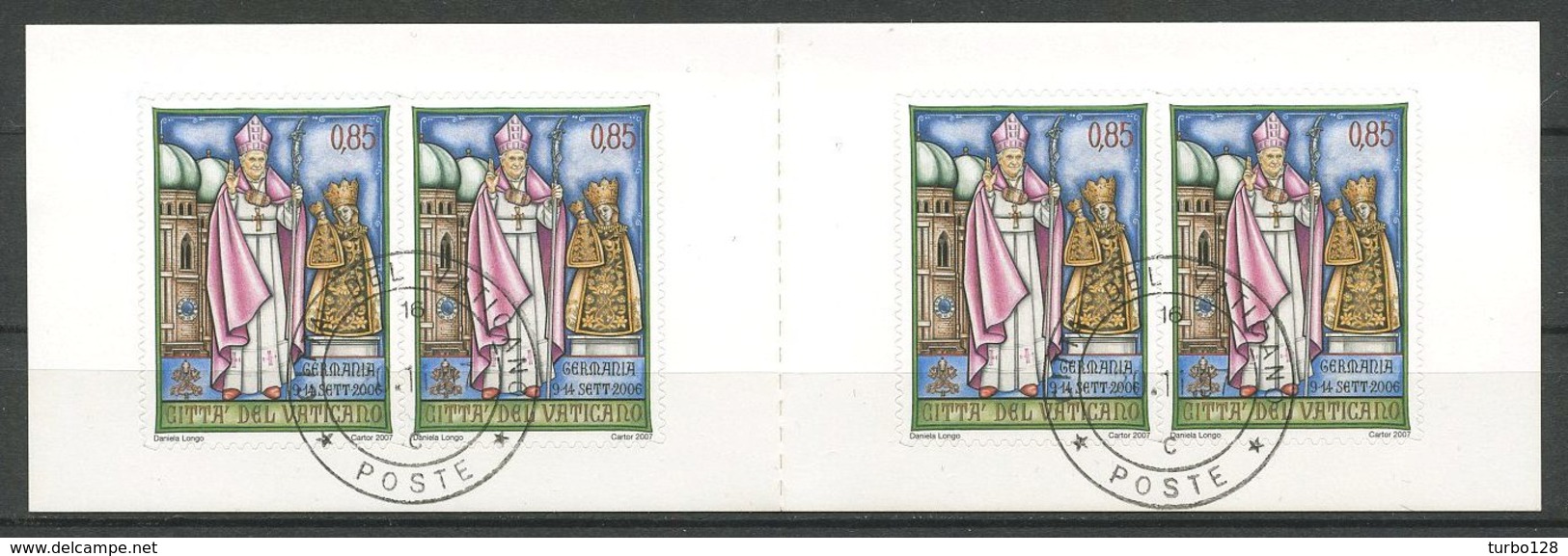 VATICAN 2007 Carnet N° C1450 Oblitéré Used Superbe Cote 10 &euro; Voyages Monde Pape Benoît XVI Allemagne Vierge - Oblitérés