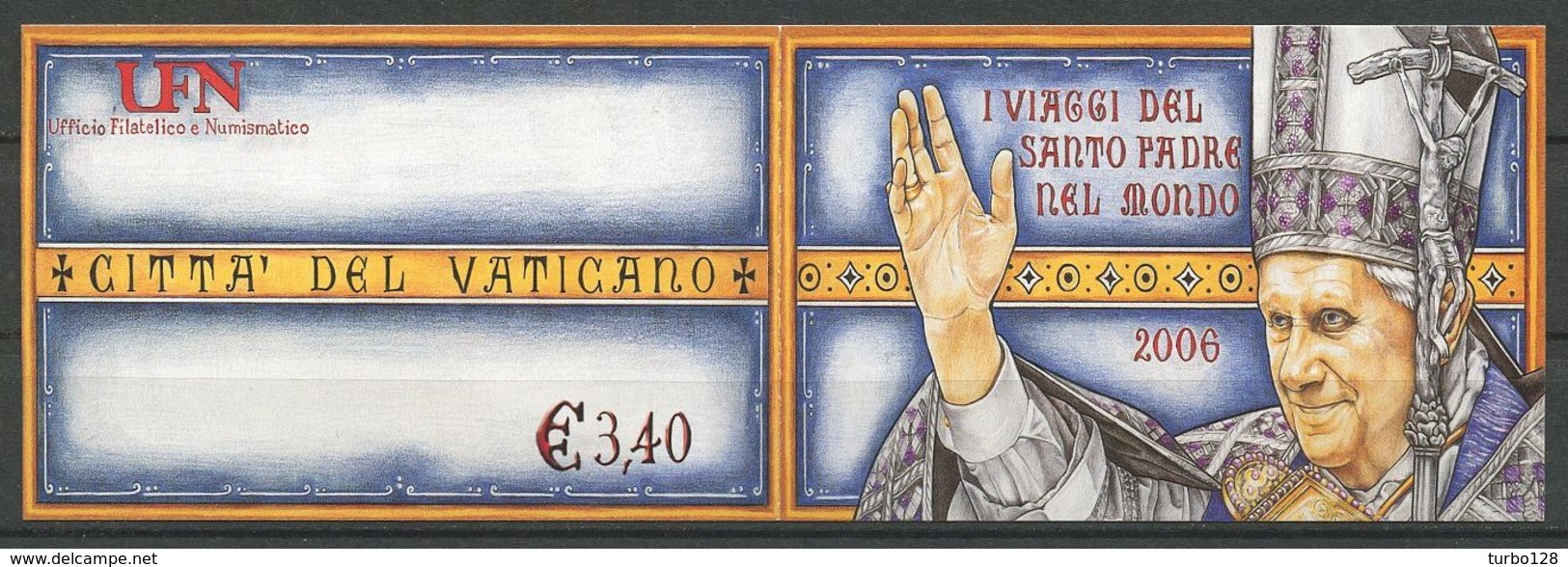 VATICAN 2007 Carnet N° C1450 Oblitéré Used Superbe Cote 10 &euro; Voyages Monde Pape Benoît XVI Allemagne Vierge - Usados