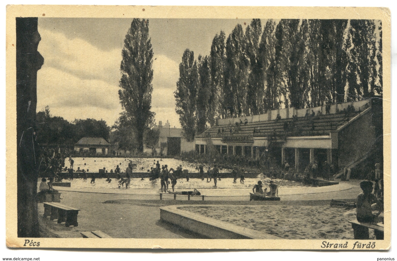 PECS - Hungary, Old Postcard, Porto, 1934. - Ungheria