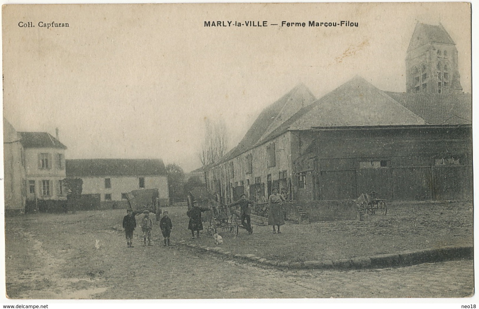 Marly La Ville Fereme Marcou Filou Coll. Capfuzan  Edit L. Laroche à L' Abbaye Livry - Marly La Ville