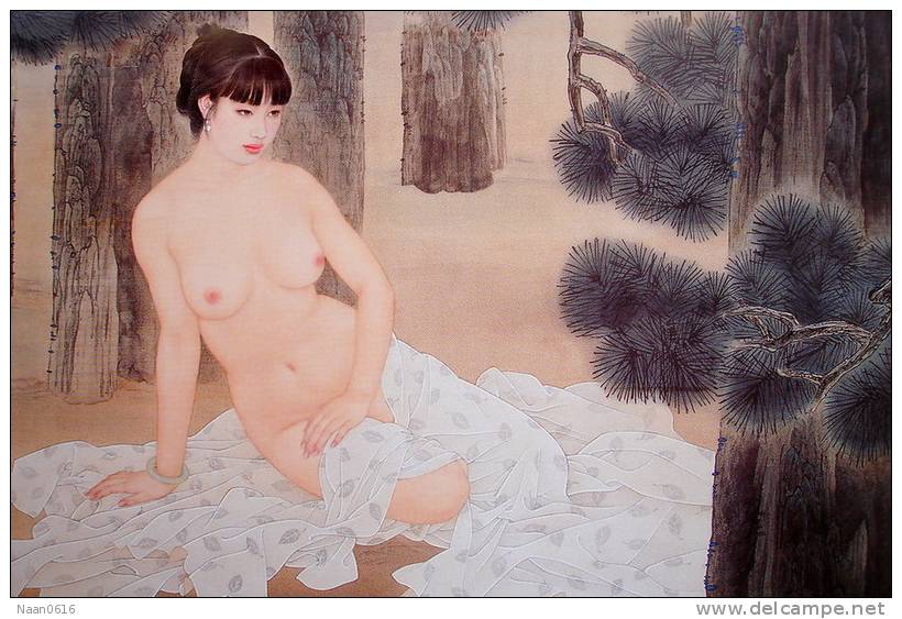 Oil Painting Nude Naked  ,  Postal Stationery -Articles Postaux -Postsache F (Y11-85) - Desnudos