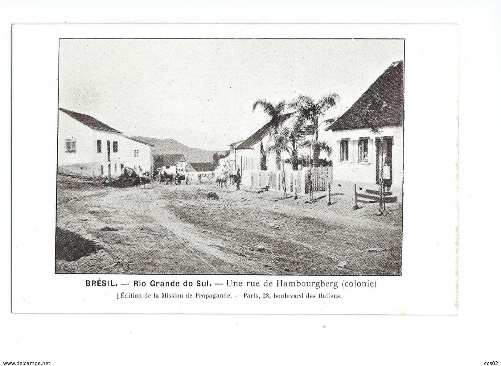 Brésil Rio Grande Do Sul Une Rue De Hambourgberg (colonie) - Autres