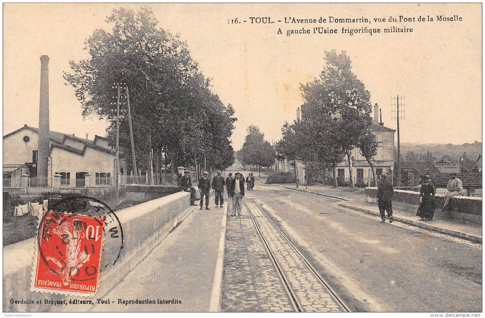 Toul      54       Avenue De Dommartin Et  Usine Frigorifique Militaire - Toul