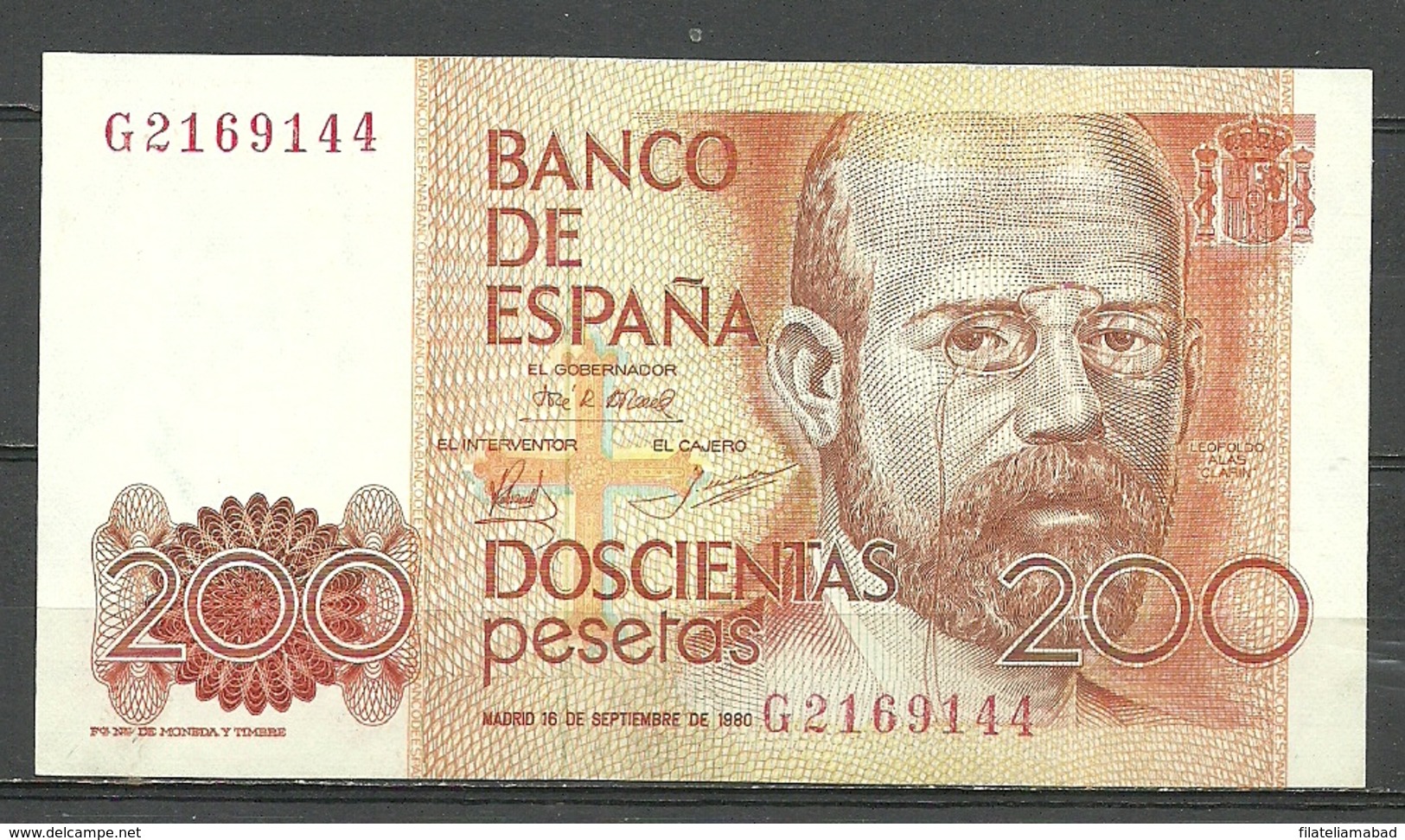 ESPAÑA BILLETE DE 200 Pts. MADRID 16 DE SEPTIEMBRE DE 1980  MBC. - [ 4] 1975-… : Juan Carlos I