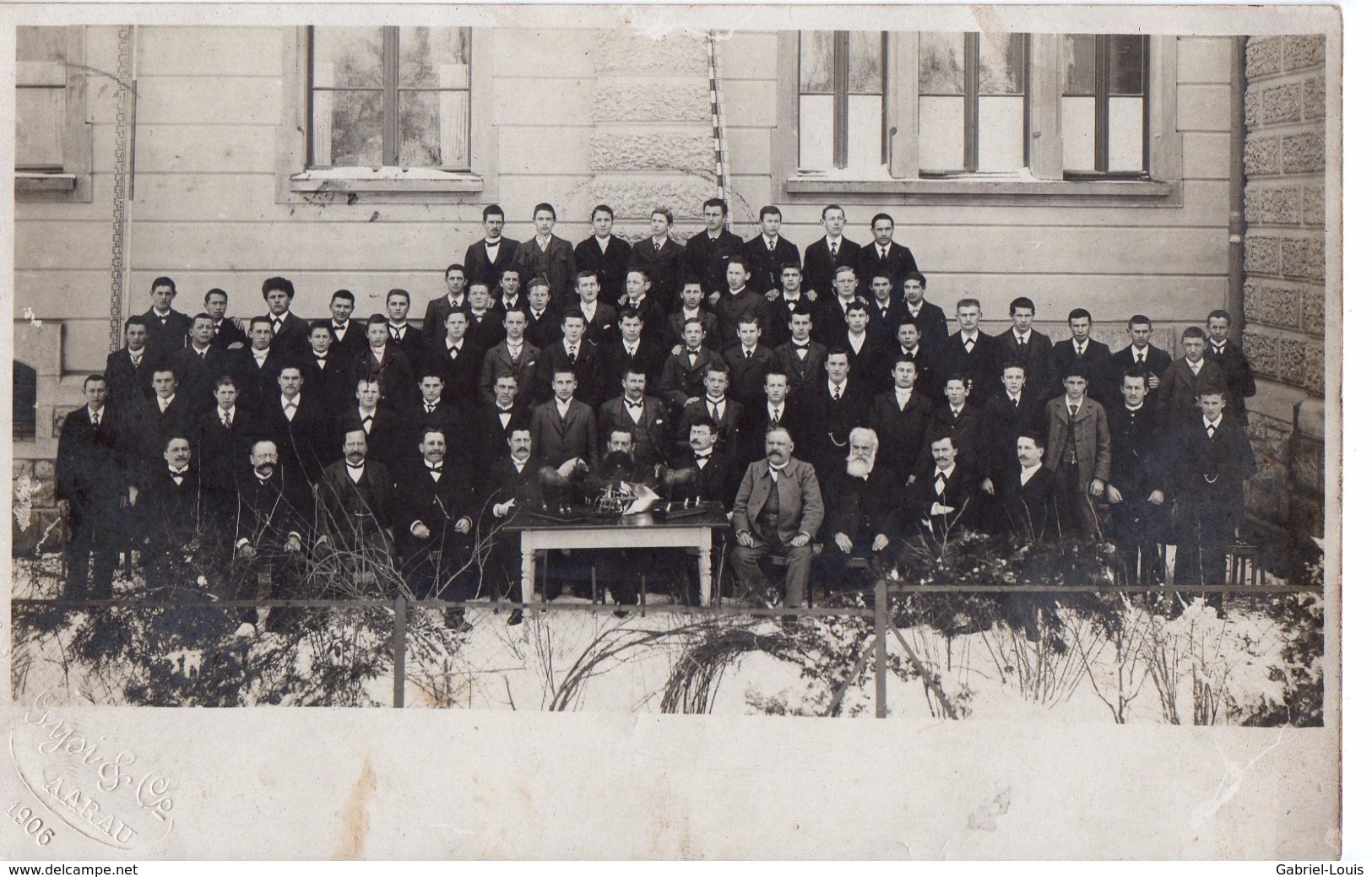 Auf Dieser Seite Sind Mitteilungen Fur Die Schweiz,Frankreich Und England Zulassig Photo Aarau / 1906 / Sceaux De Brugg - Aarau