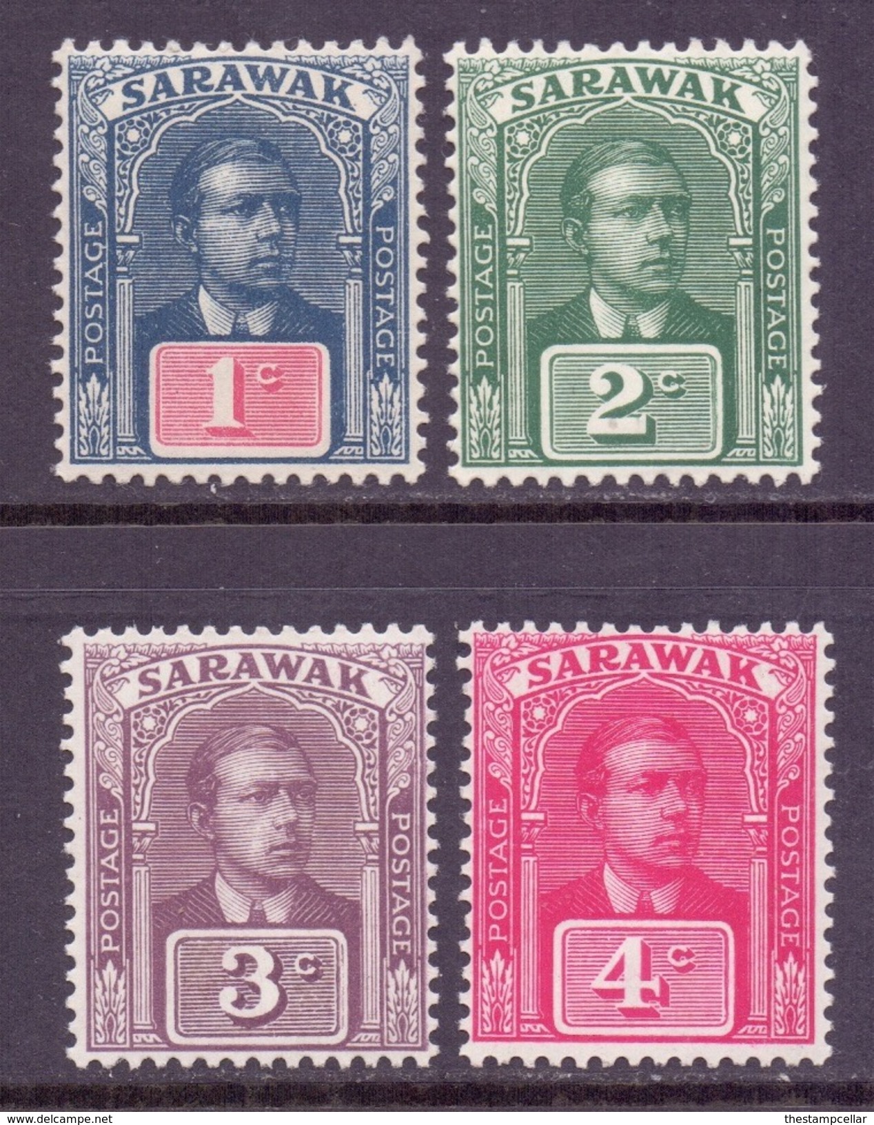 Sarawak Scott 50/55 (various) - SG50/53, 1918 Sir Charles Vyner Brooke Set To 4c MNH** - Sarawak (...-1963)