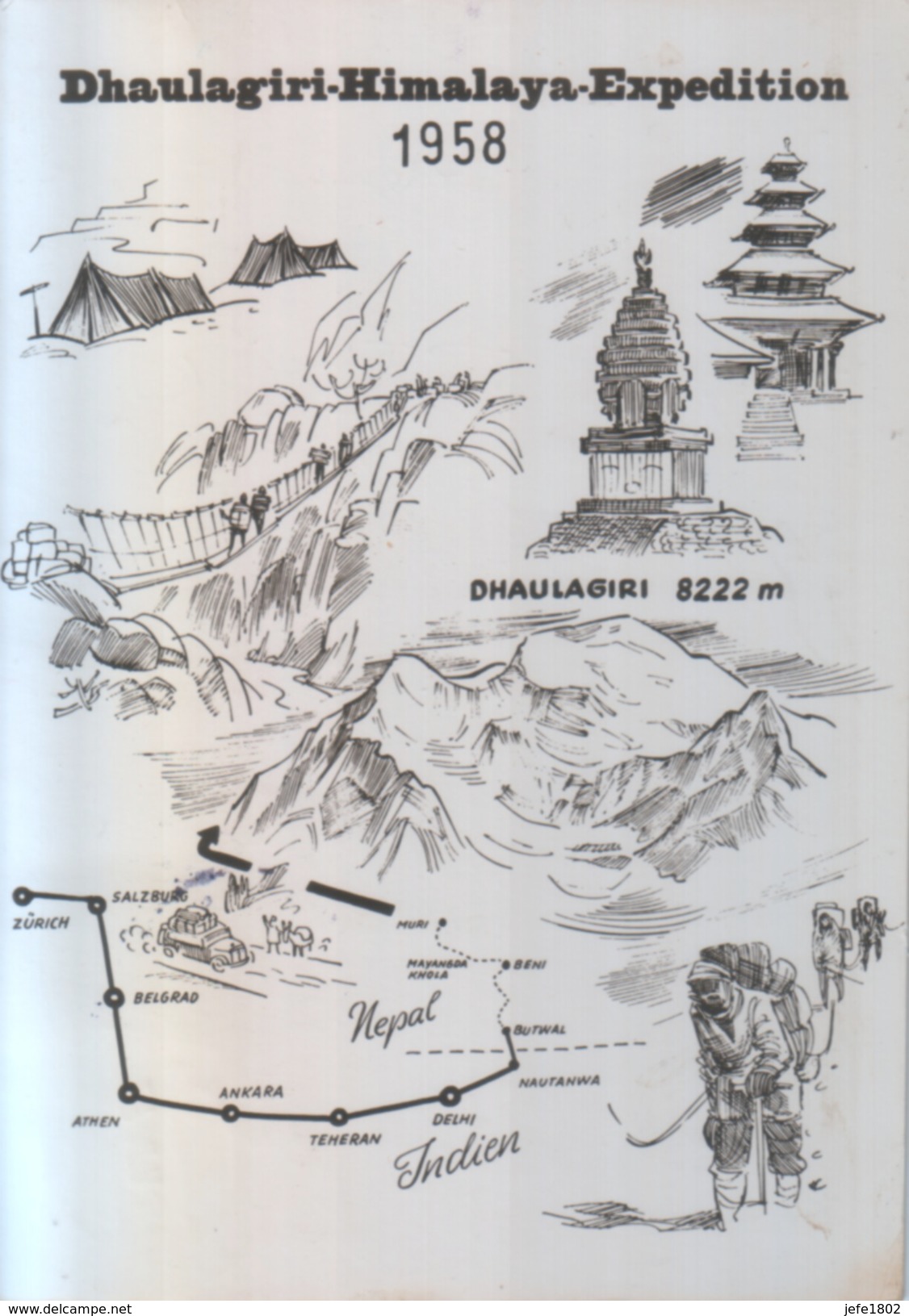 Dhaulagiri - Himalaya - Expedition 1958 - Bergsteigen
