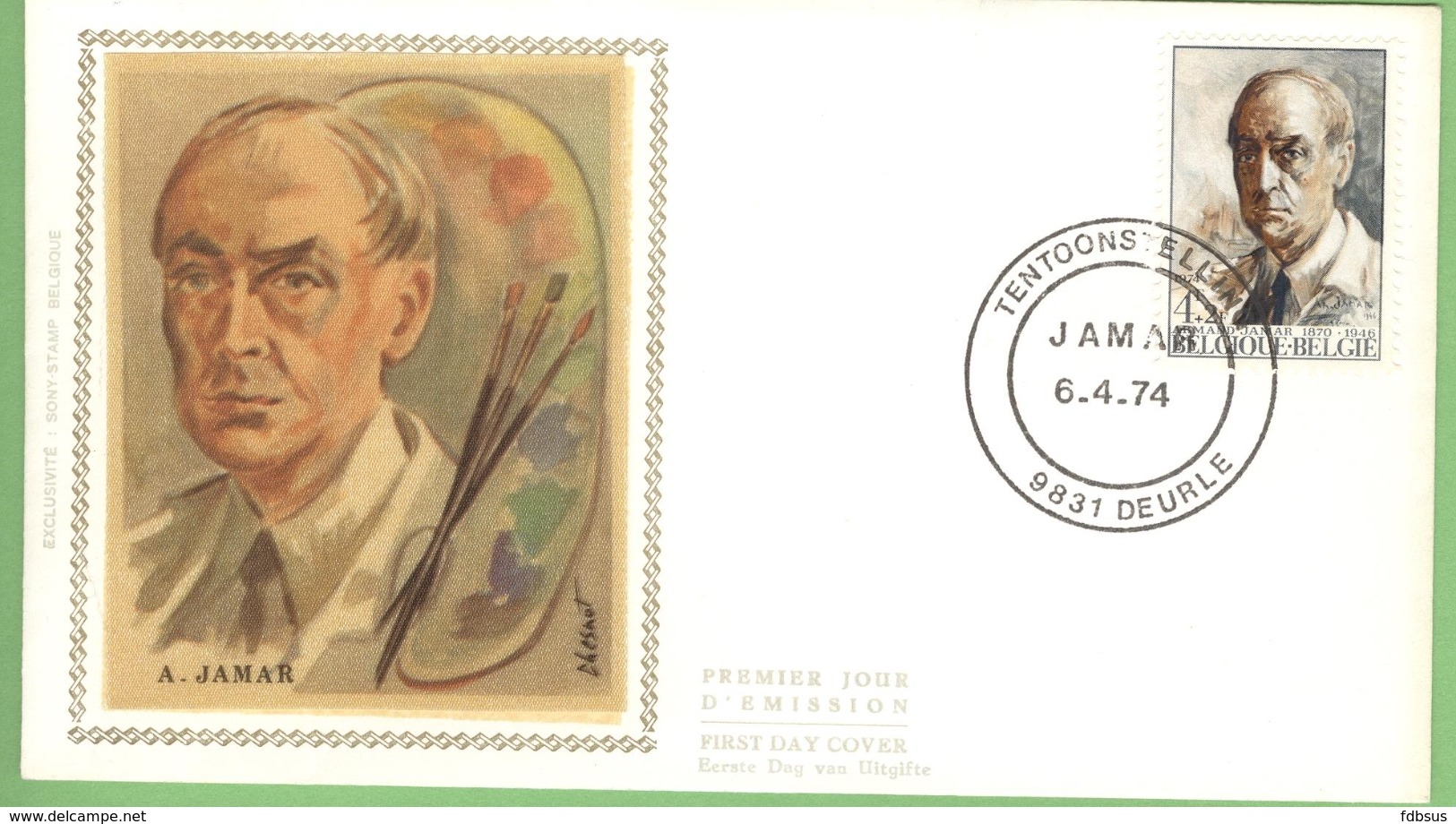 1974 Fdc Obp 1708  - JAMAR - TENTOONSTELLING DEURLE - 1971-1980