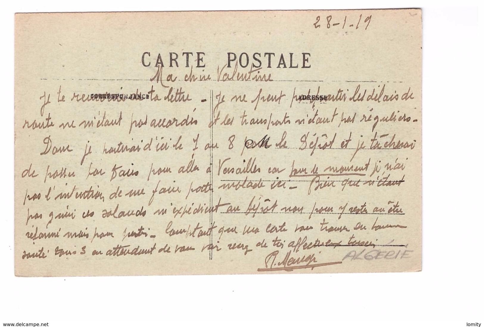Algerie Orleansville Porte De La Gare Cpa Animée Soldat Militaire Zouave Carte Rare Correspondance 1919 - Chlef (Orléansville)