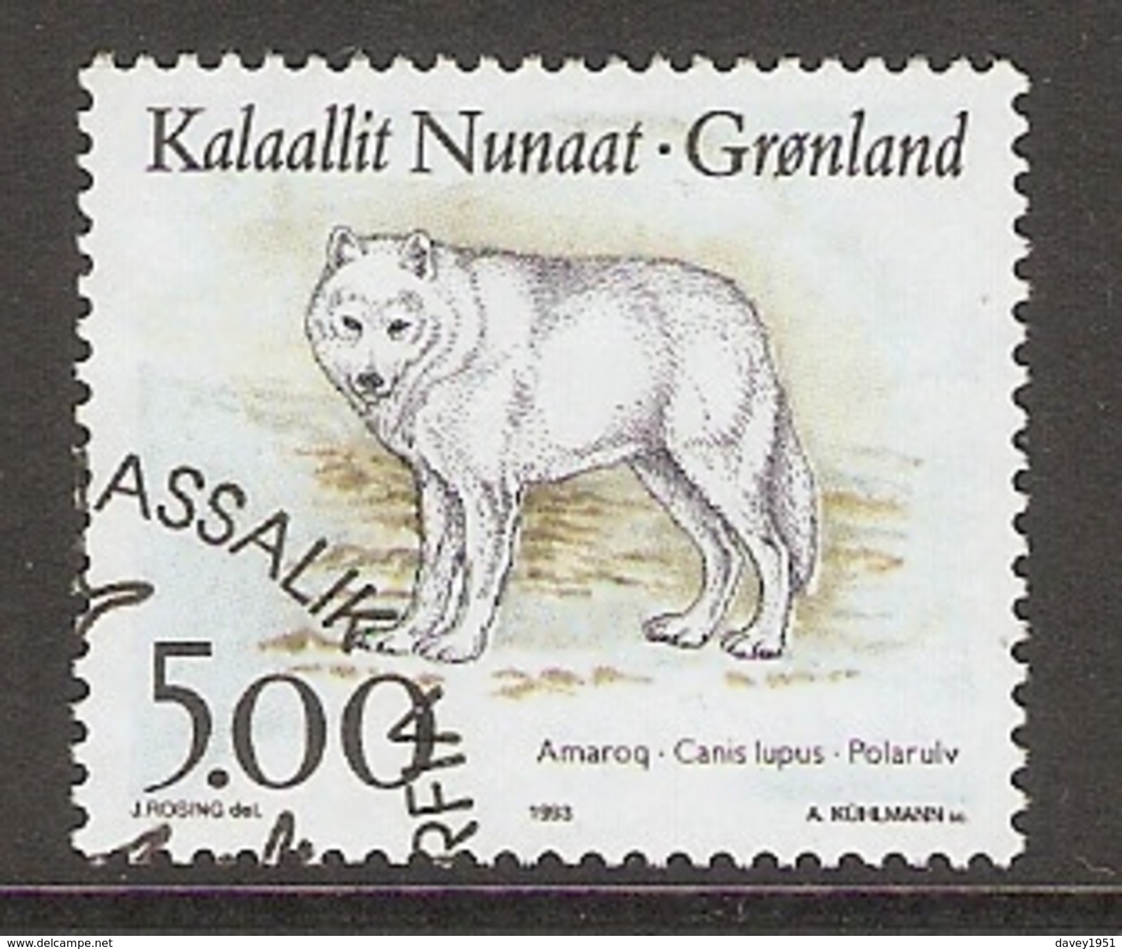 004061 Greenland 1993 Animals 5K FU - Used Stamps