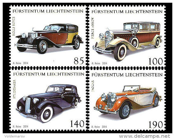 Liechtenstein 2014 Mih. 1726/29 Saloon Cars MNH ** - Nuevos