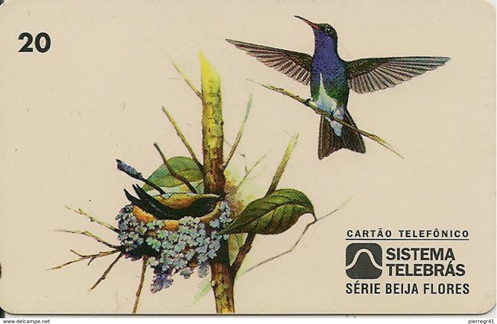 CARTE-MAGNETIQUE-BRESIL-3/97-OISEAU MOUCHE-TBE - Zangvogels