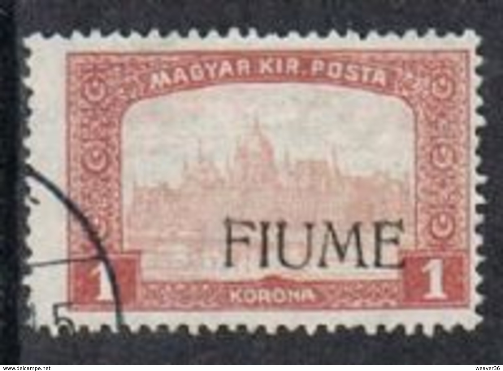 Fiume SG16 1918 Definitive 1k Fine Used [12/12586/7D] - Fiume