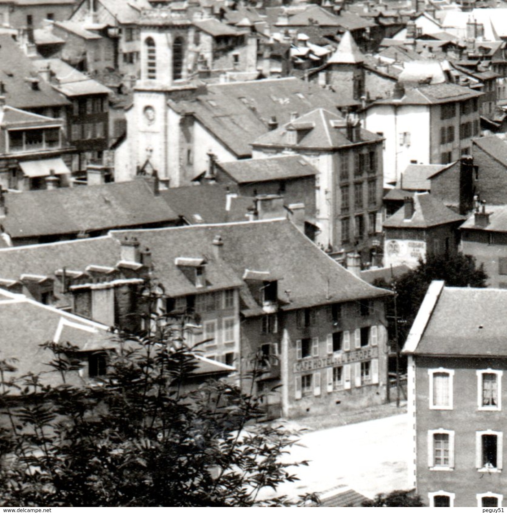 19. Tulle. Vallée De La Corrèze. Cathédrale Notre-Dame. Café-Hôtel De L'Europe. Franchise 405ème RADCA. 1942 - Tulle