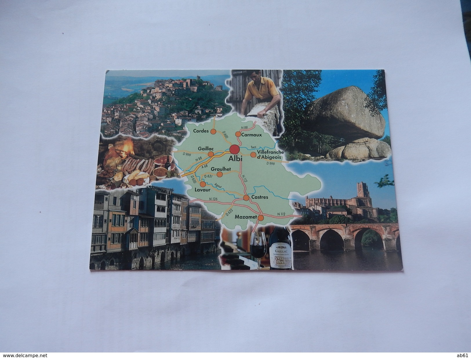 Dep 81 Tarn Albi  ' Carte Departement  Geographique ' Multivues( - Albi