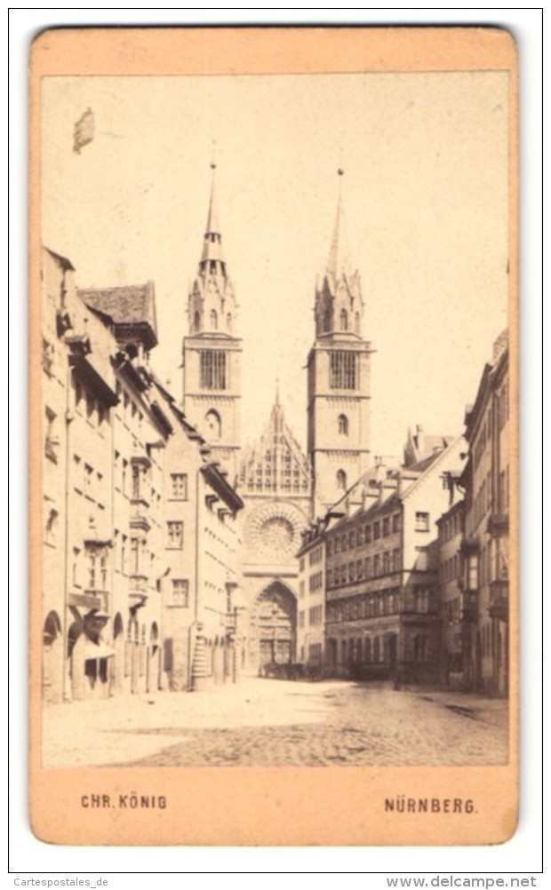 Fotografie Chr. König, Nürnberg, Ansicht Nürnberg, Lorenzkirche - Places