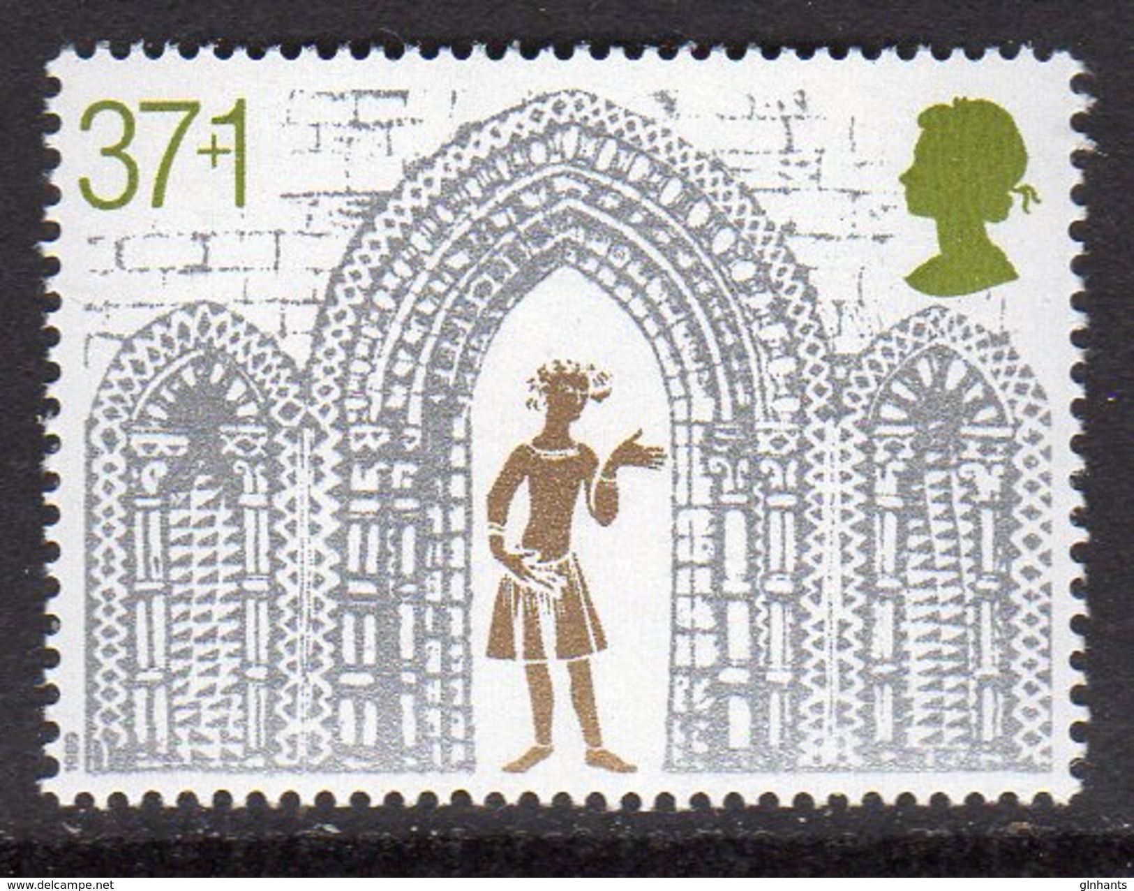 GREAT BRITAIN GB - 1989 CHRISTMAS ELY CATHEDRAL 37+1p STAMP FINE MNH ** SG 1466 - Unused Stamps