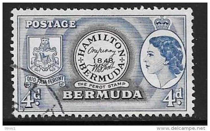 Bermuda, Scott #150 Used Perot Stamp, 1953 - Bermudes