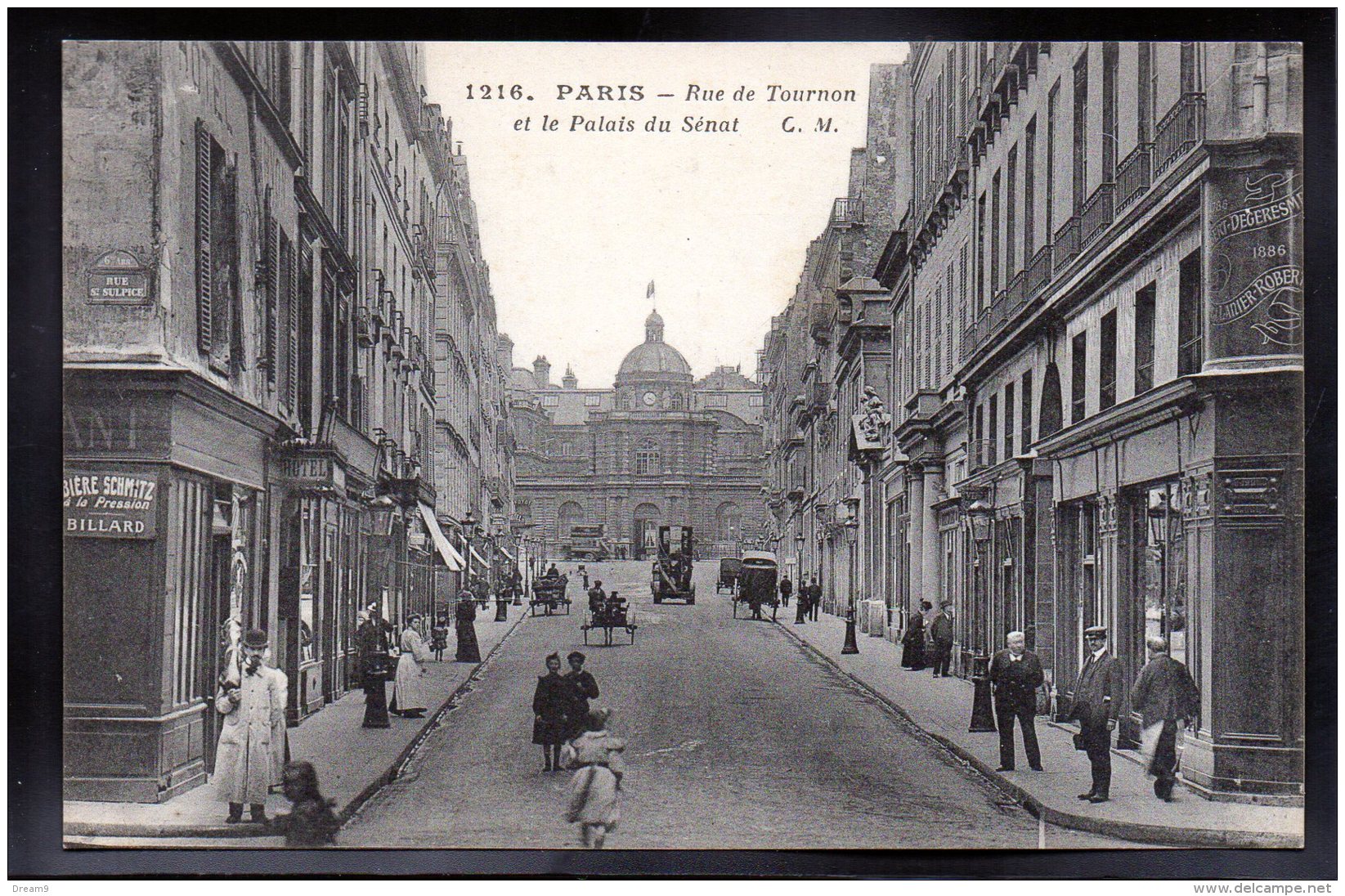 PARIS 75 - Rue De Tournon Et Le Plalais Du Sénat - District 06