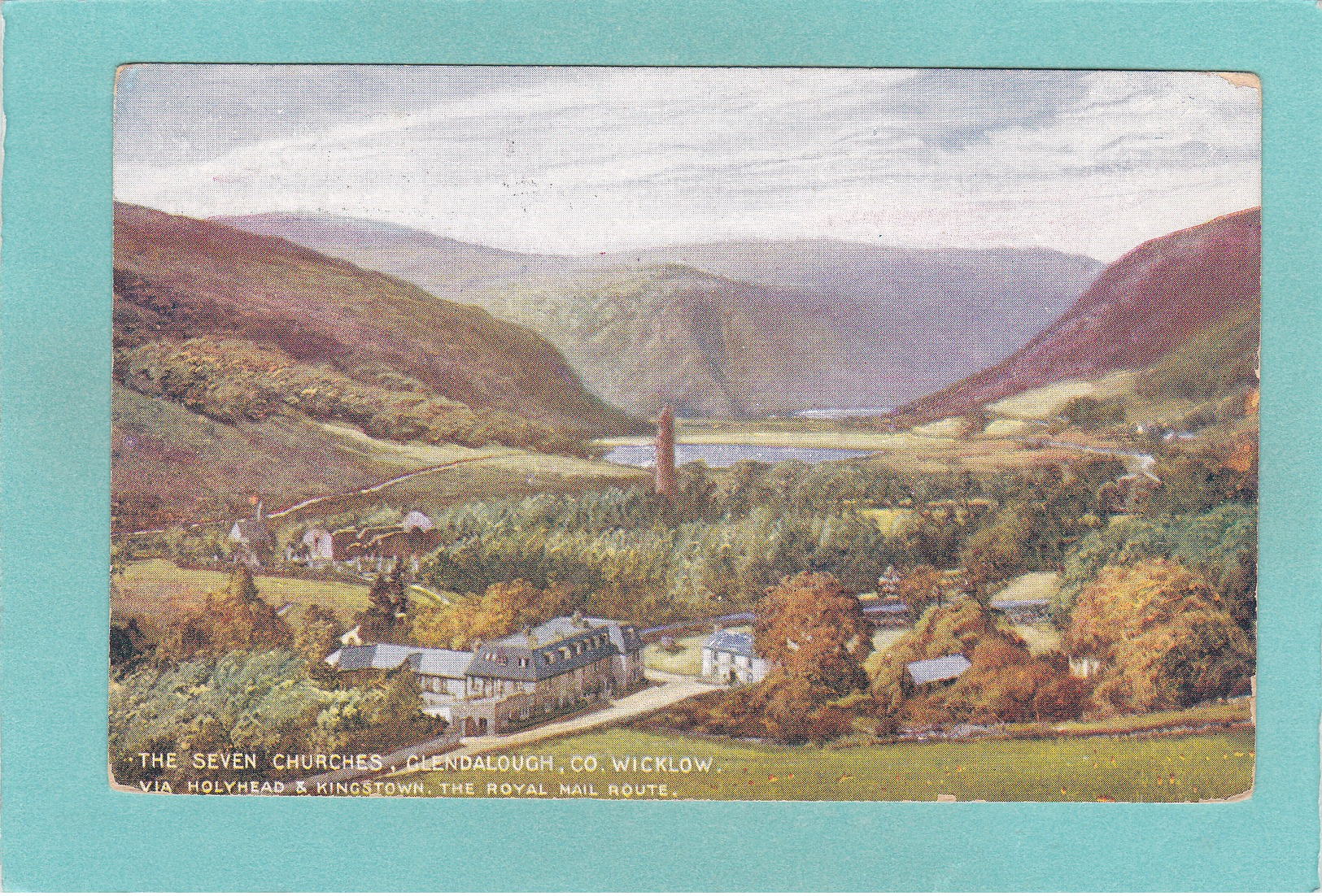 Old Postcard Of Seven Churches, Glendalough, Co. Wicklow, Ireland,Posted,Y17. - Wicklow