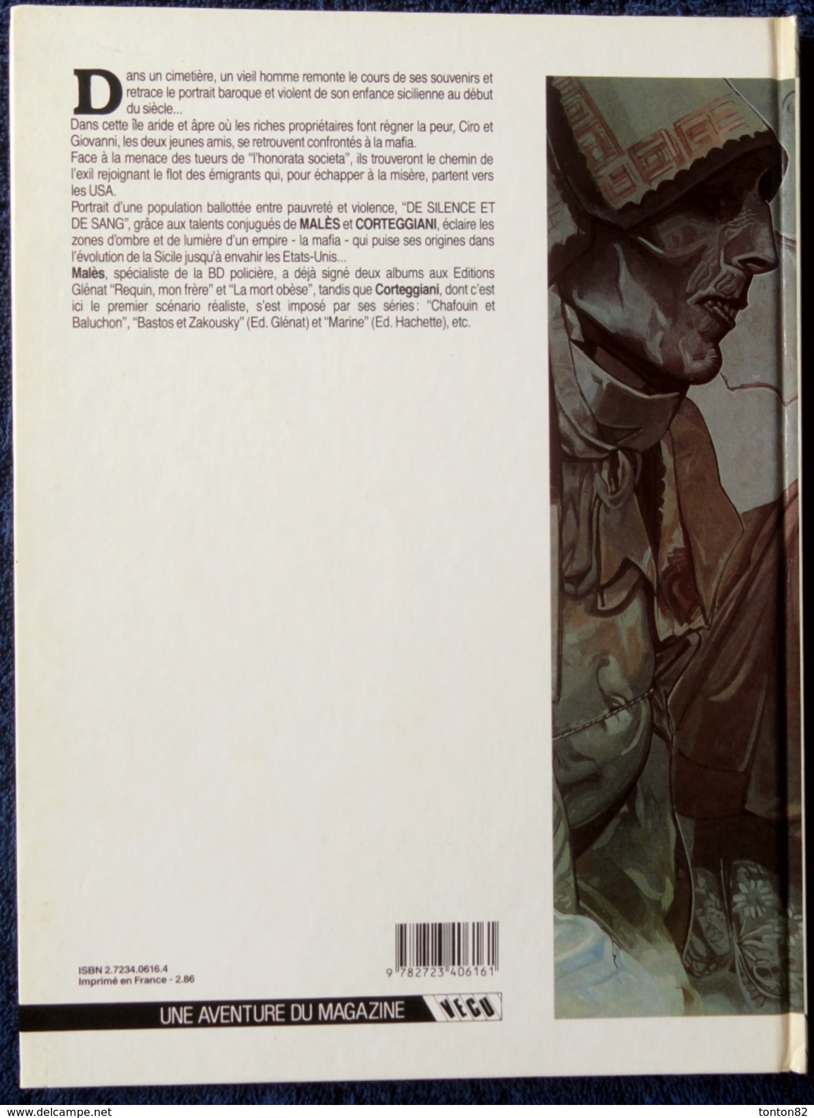 Corteggiani - Males - De Silence Et De Sang - 1 - La Nuit Du Tueur De Loups - Glénat - ( E.O. 1986 ) . - De Silence Et De Sang